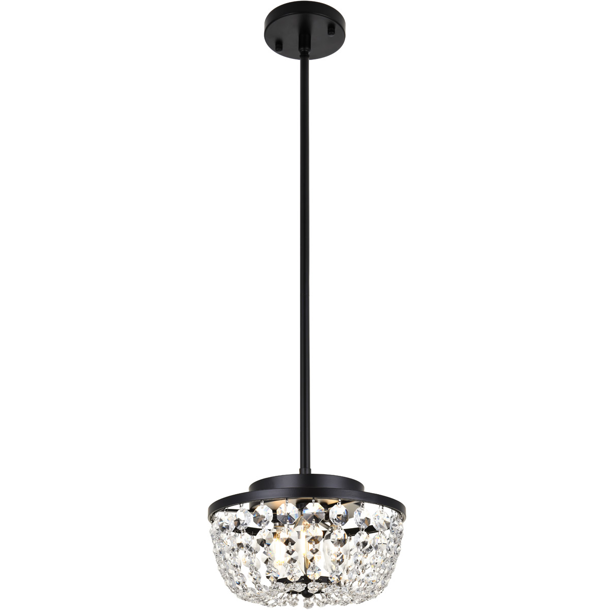 Gianna 3 Light 10 inch Black Pendant Ceiling Light