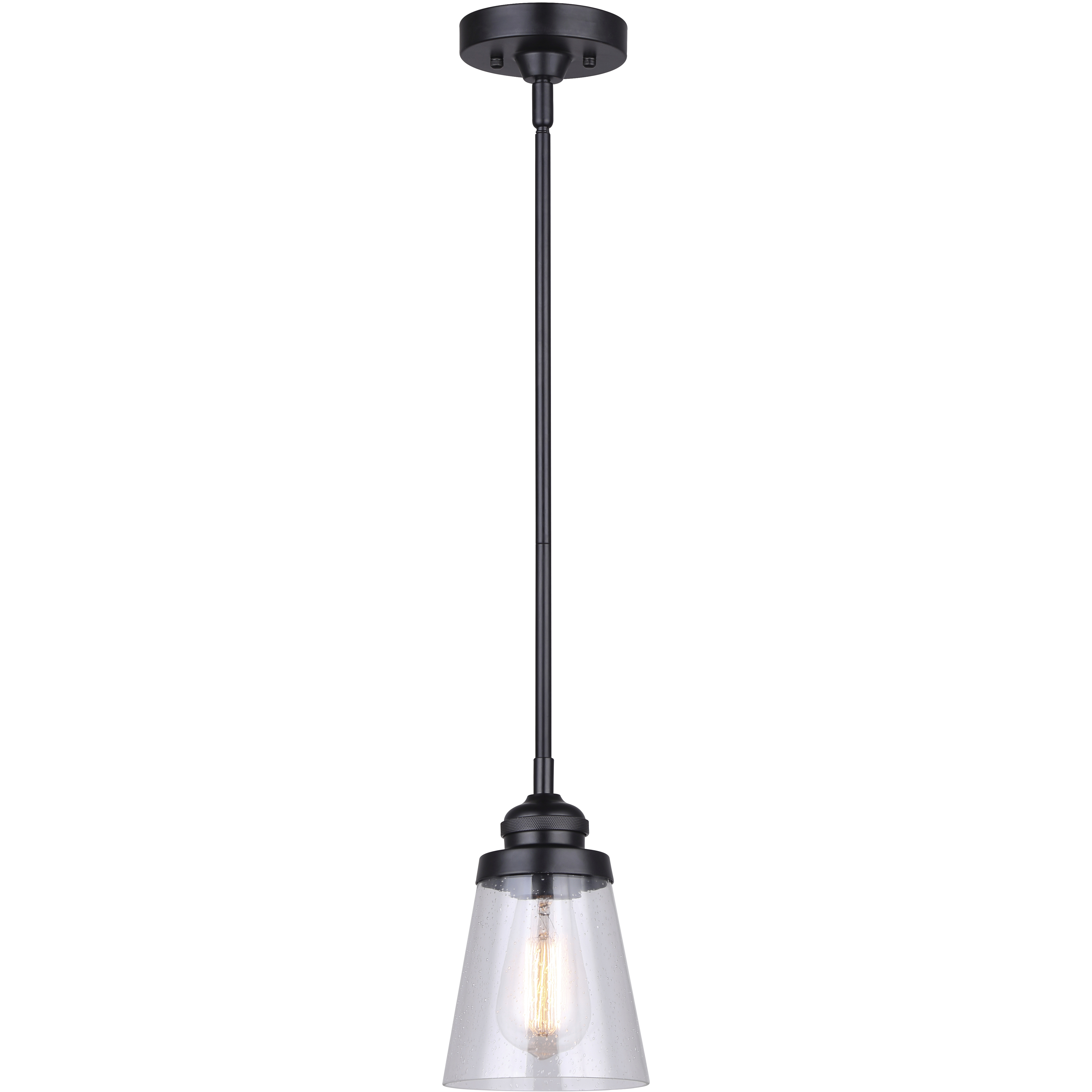 Declan 1 Light 5 inch Matte Black Pendant Ceiling Light