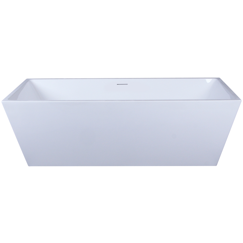 Turner Glossy White Bathtub in 72 in.