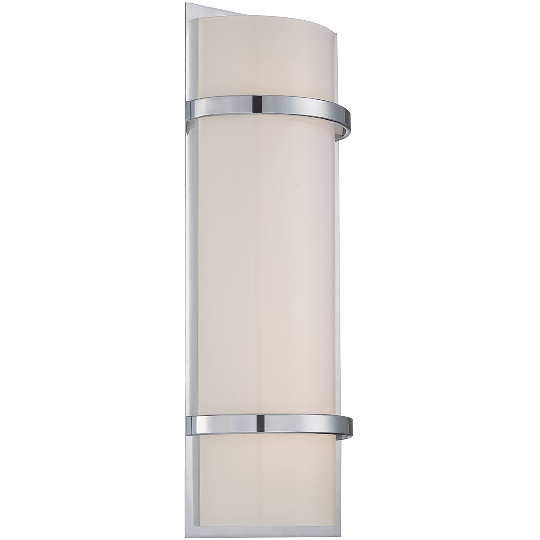 Vie LED 8 inch Chrome Bath Vanity & Wall Light in 3000K, dweLED