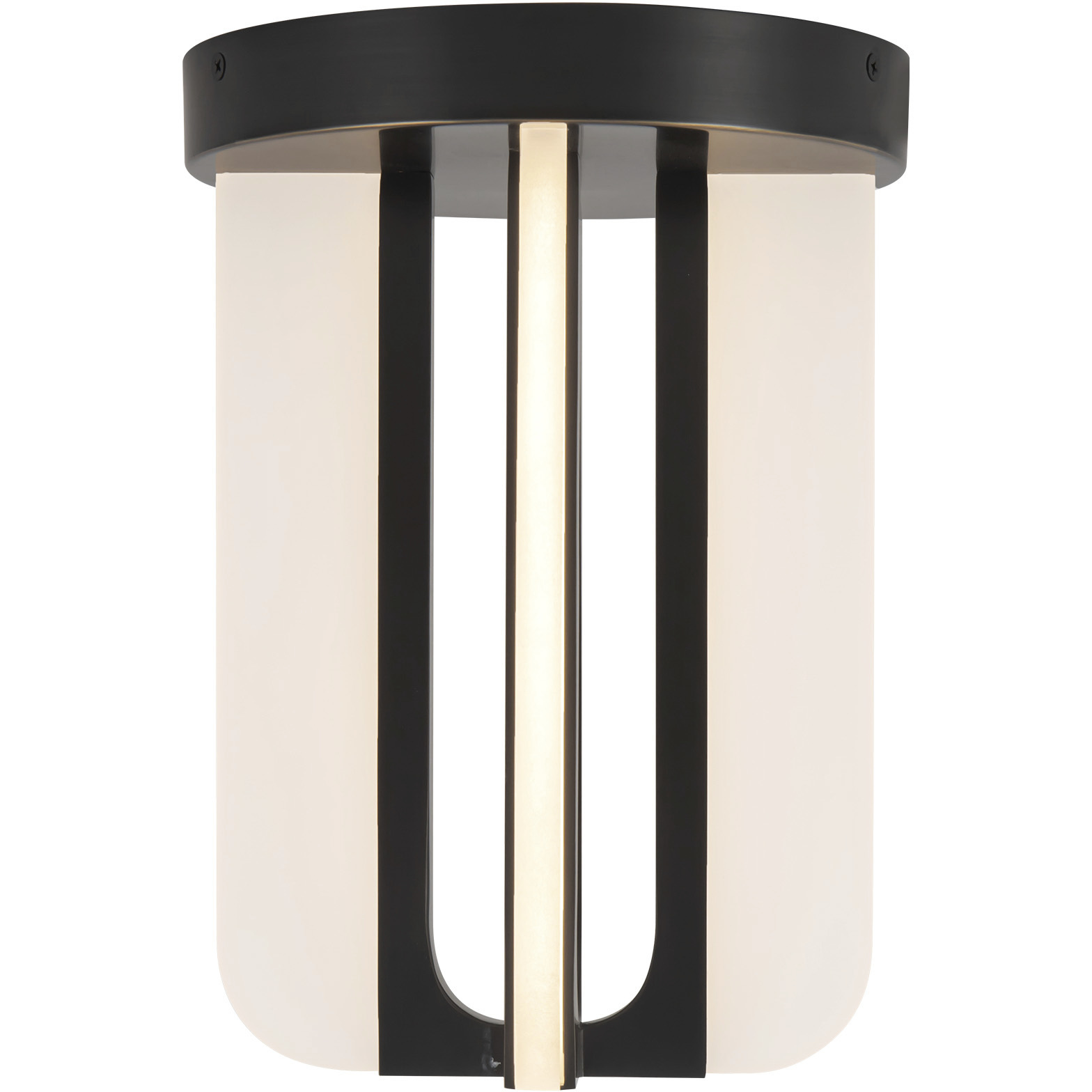 Anders 7.88 inch Urban Bronze Semi-Flush Mount Ceiling Light