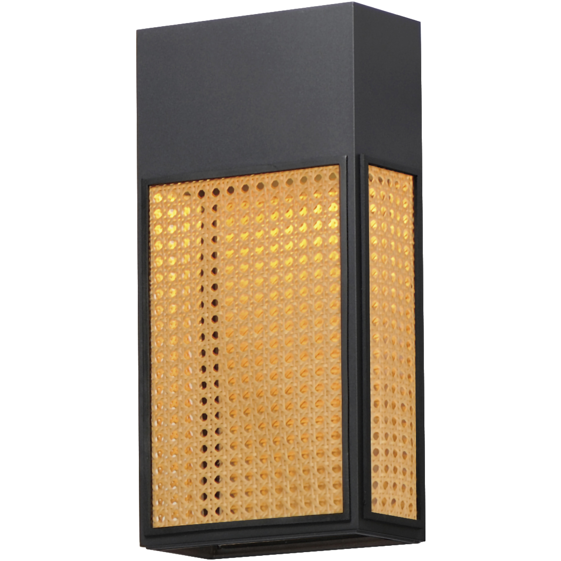 Lattice LED 16 inch Black Outdoor Wall Mount