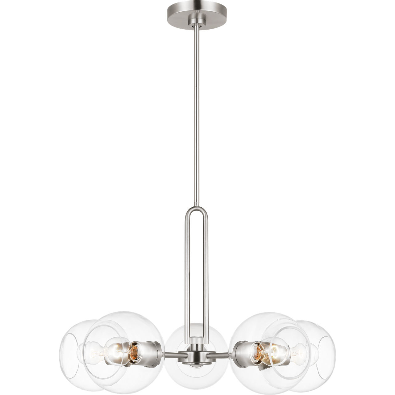 Codyn 5 Light 26 inch Brushed Nickel Chandelier Ceiling Light