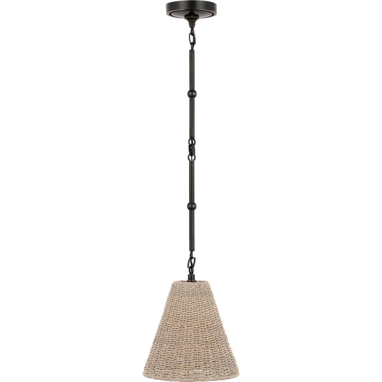 Thomas O'Brien Goodman 1 Light 9.5 inch Bronze Hanging Shade Ceiling Light in Ash, Petite