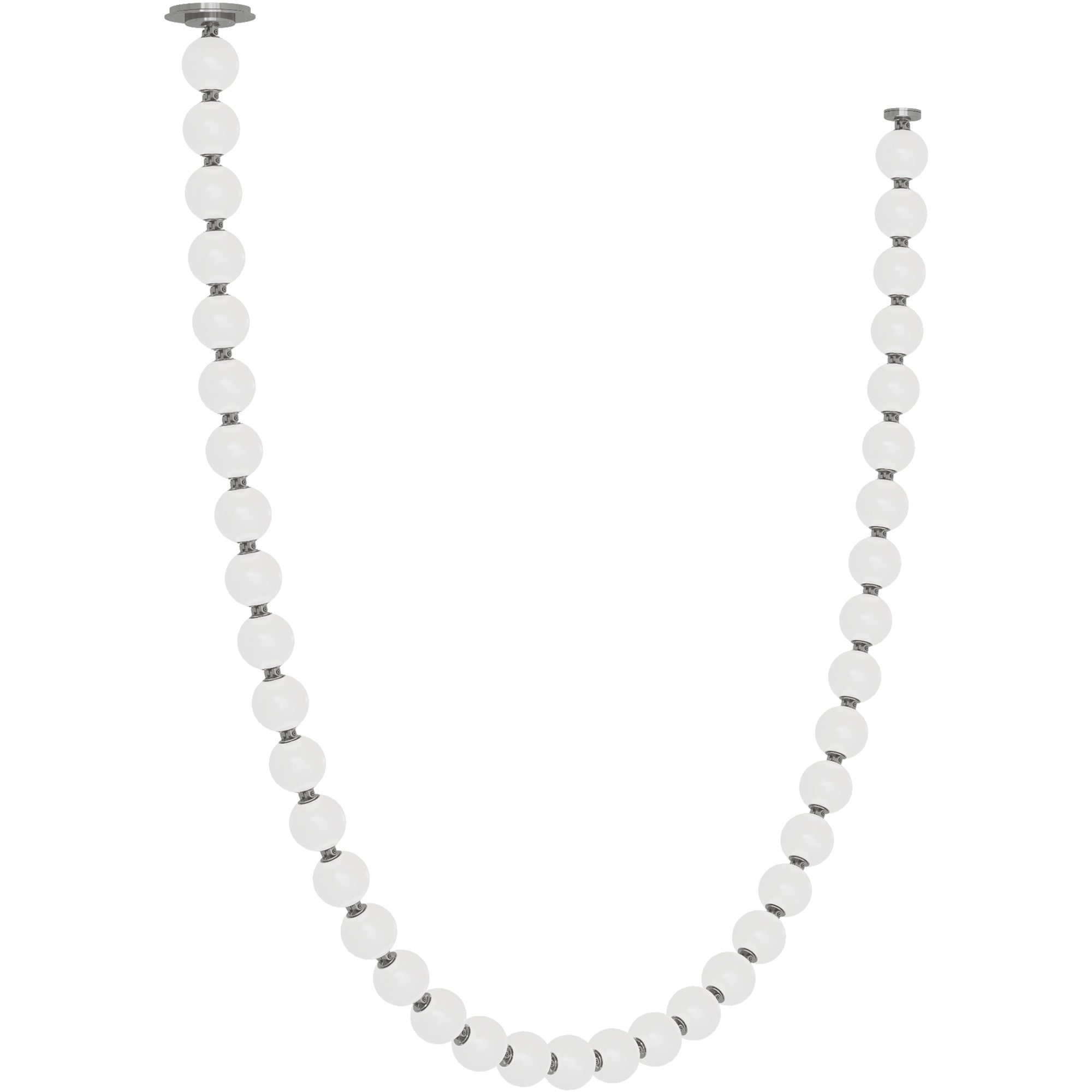 Sean Lavin Perle LED 2.8 inch Polished Nickel Chandelier Ceiling Light in 3000K, Remote 277V