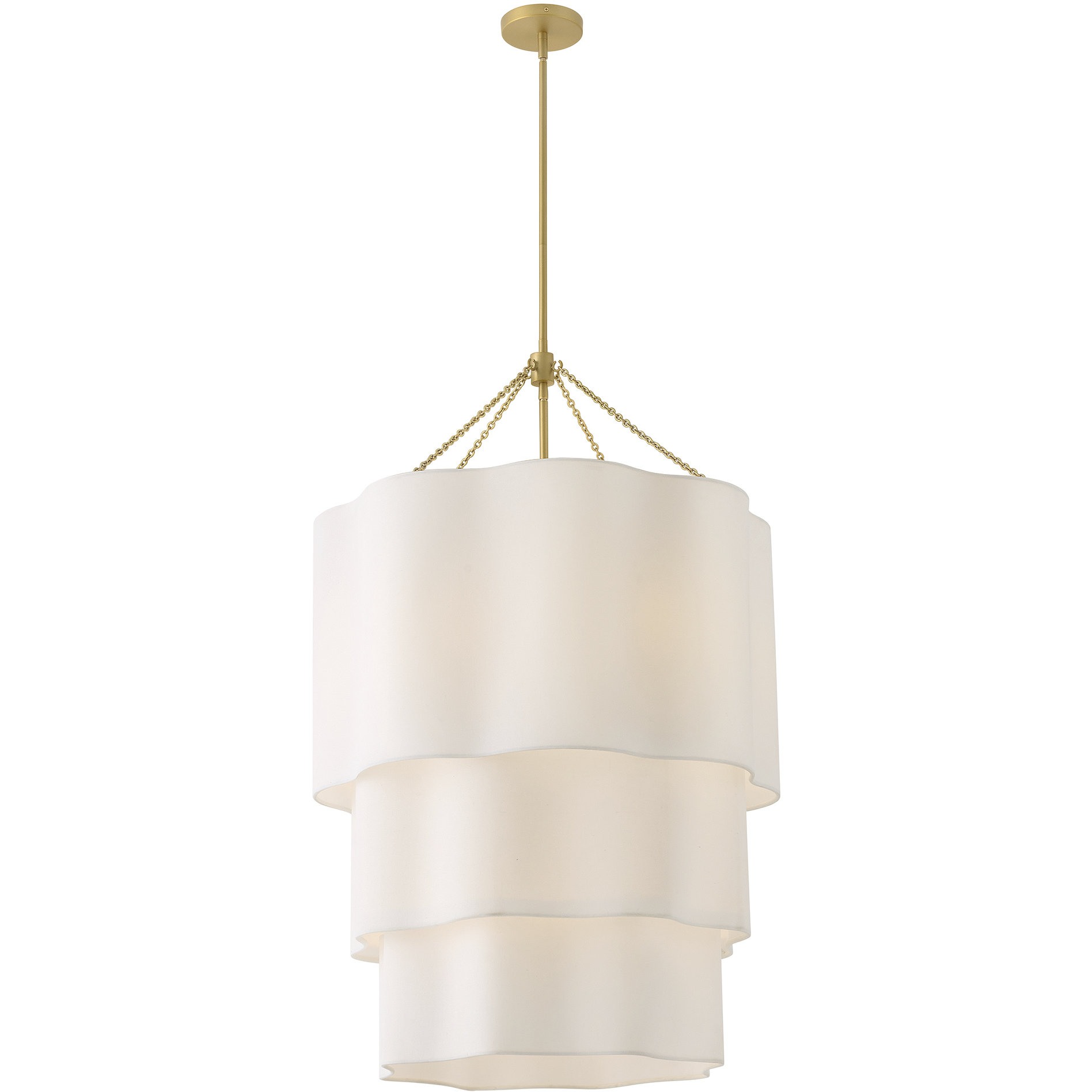 Gwen 9 Light 27 inch Lacquered Brass Chandelier Ceiling Light