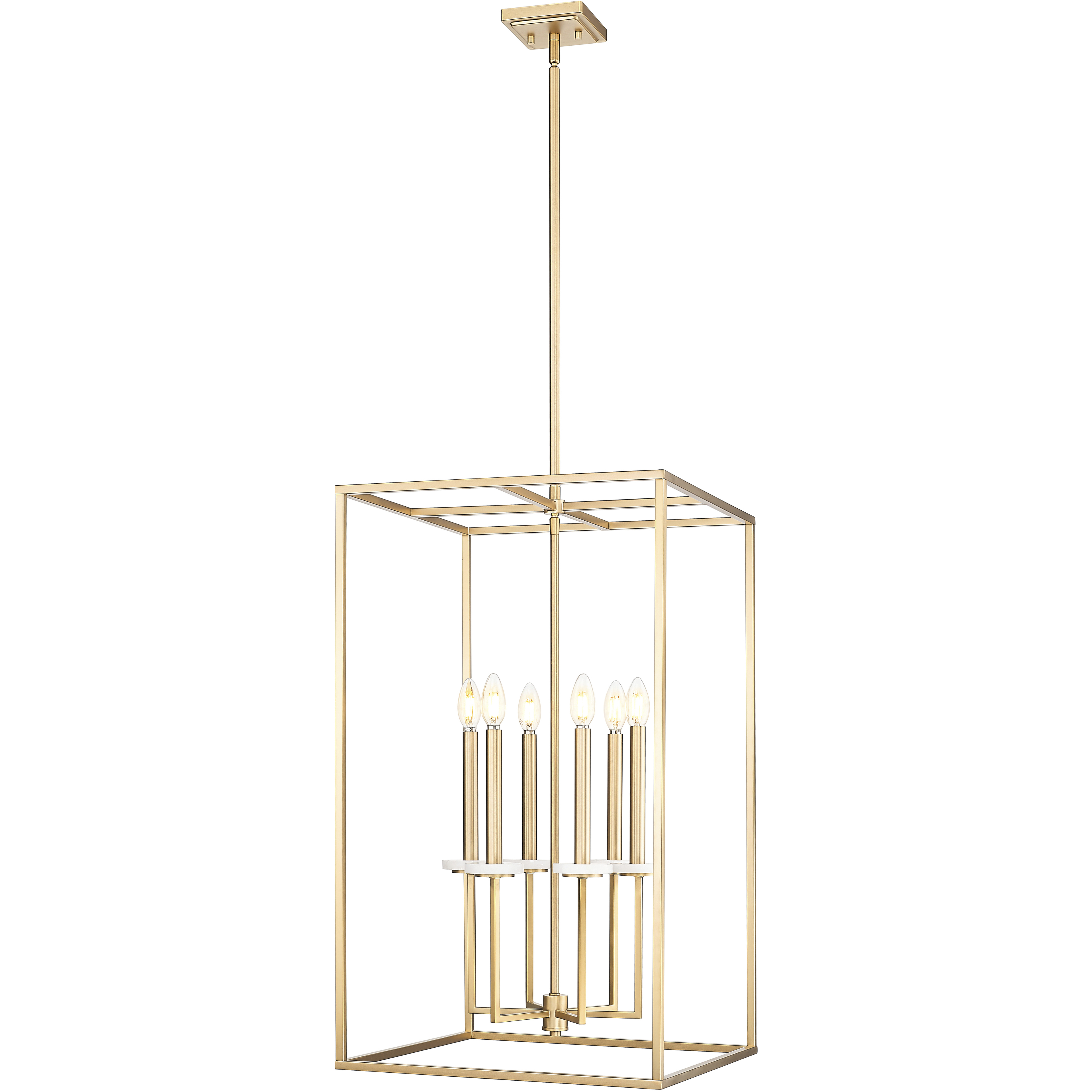Gaultier 6 Light 18 inch Mondern Gold Chandelier Ceiling Light in Modern Gold