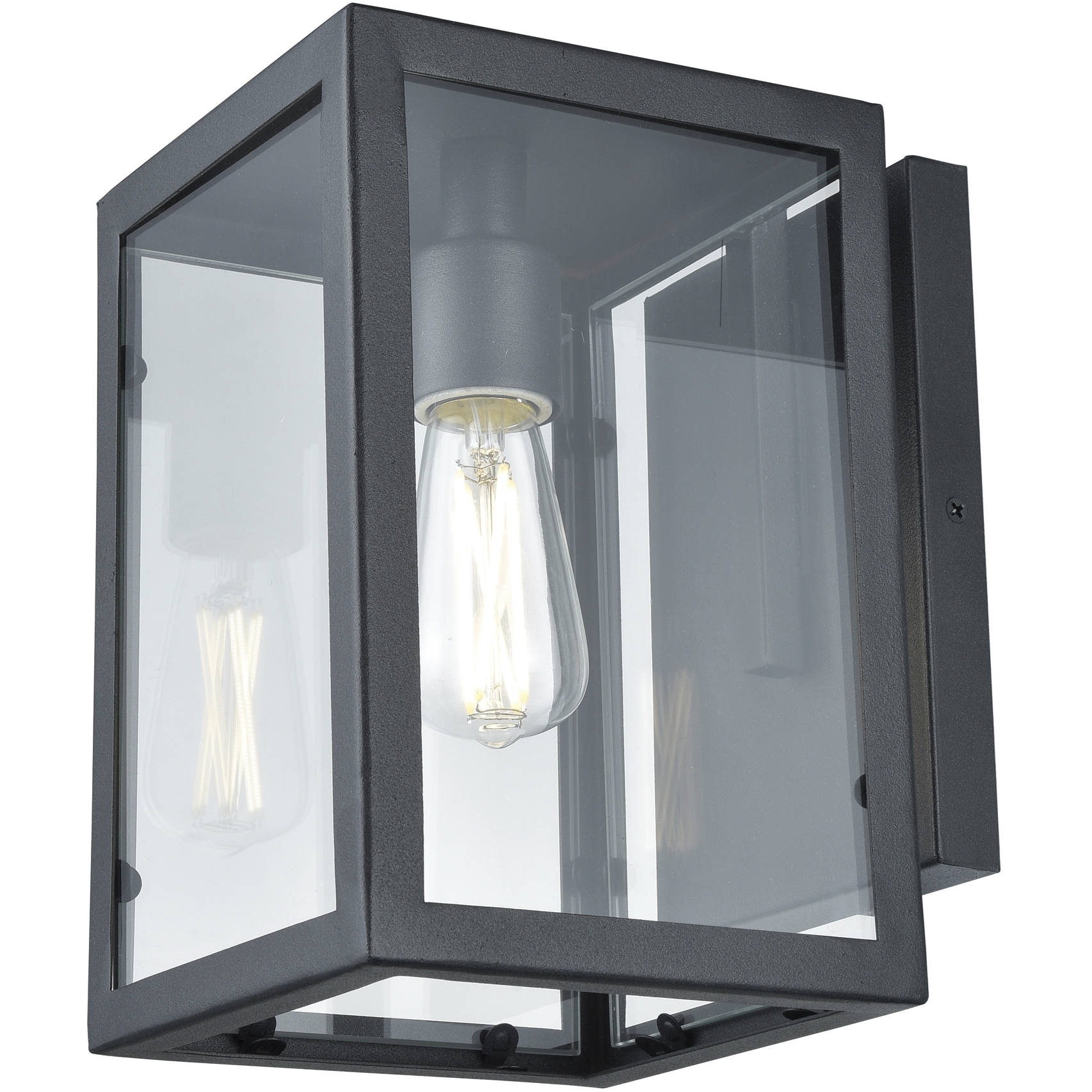 Baker Street 1 Light 10 inch Black Outdoor Sconce