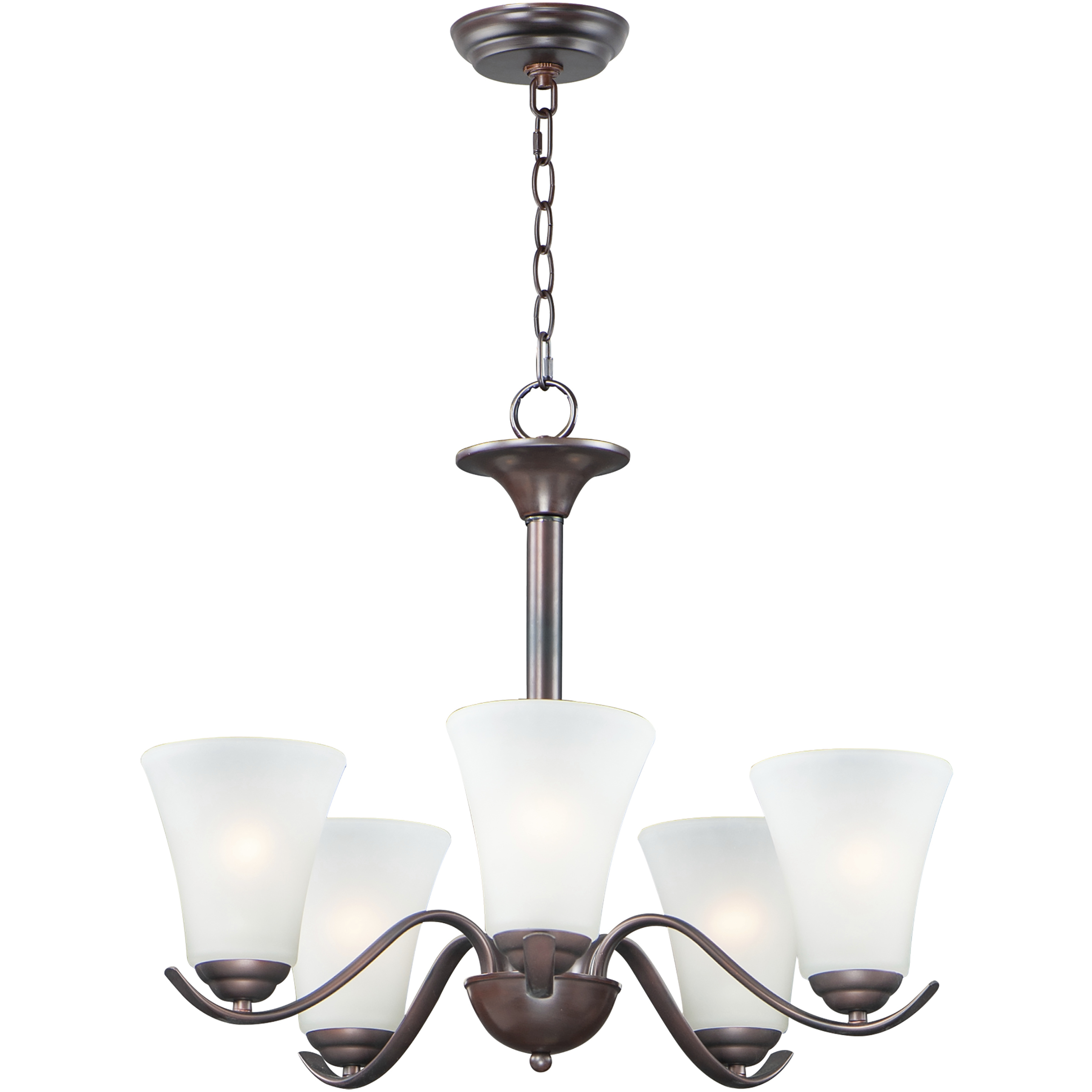Vital 5 Light 23 inch Oil Rubbed Bronze Chandelier Ceiling Light