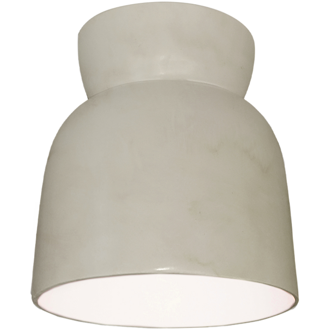 Radiance Collection - Hourglass 1 Light 7.5 inch Antique Patina Flush-Mount Ceiling Light in Dedicated LED, Form+Finish+Function