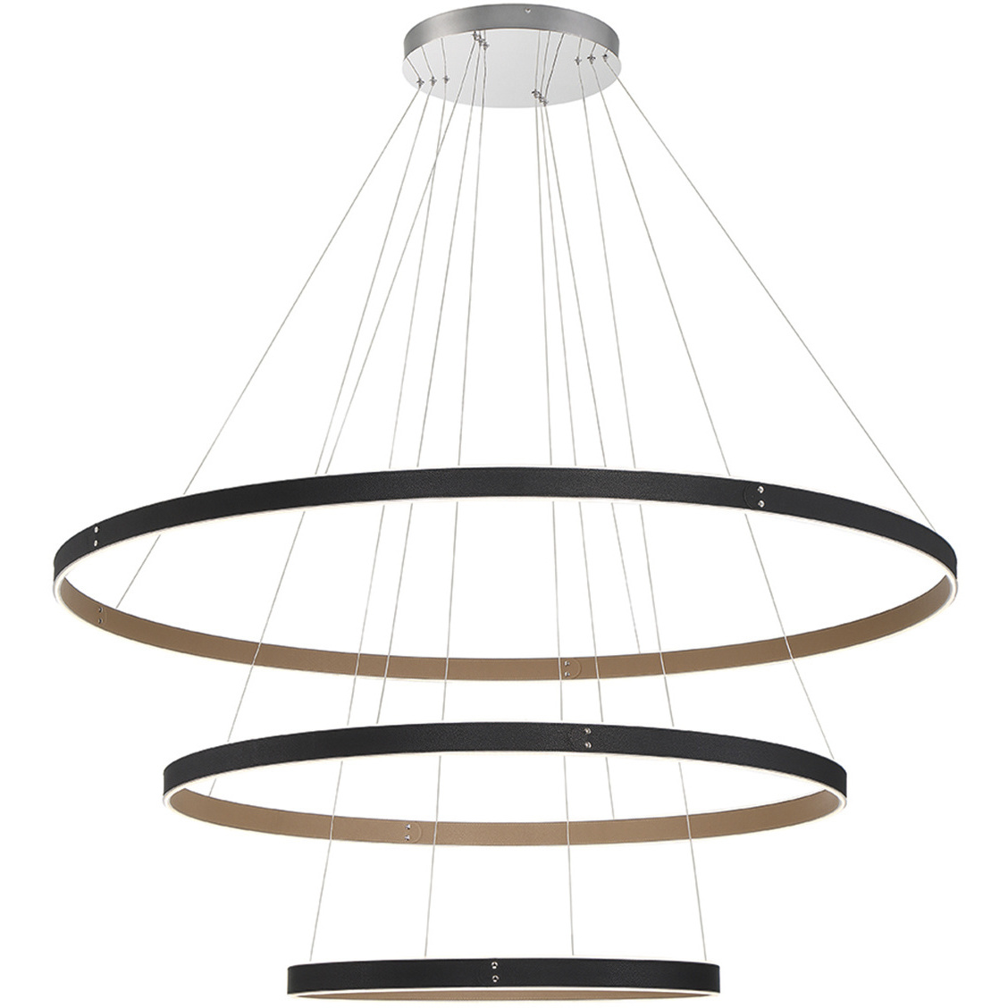 Verdura LED 60 inch Black Chandelier Ceiling Light