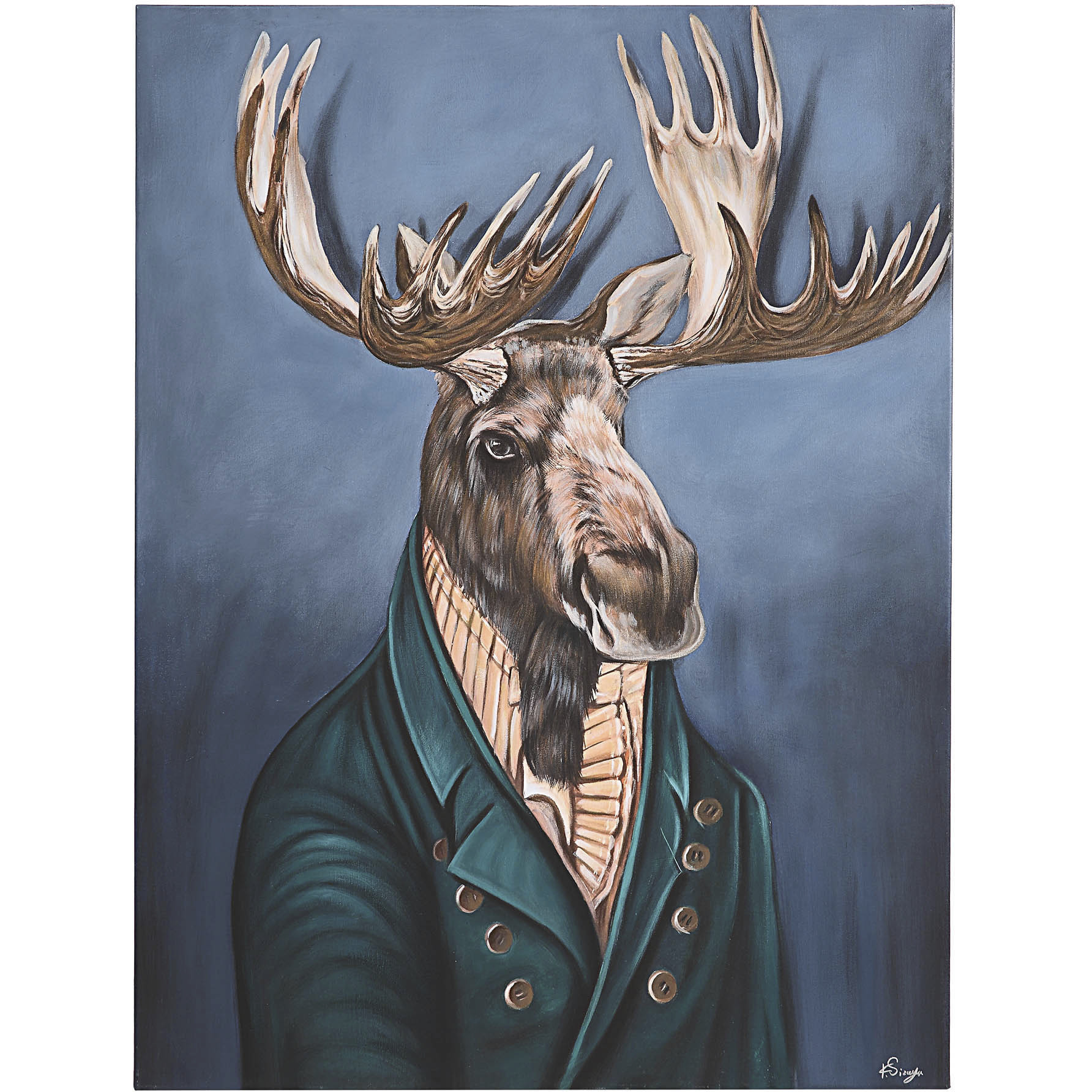 Leandre Blue/Multiple Canvas Art