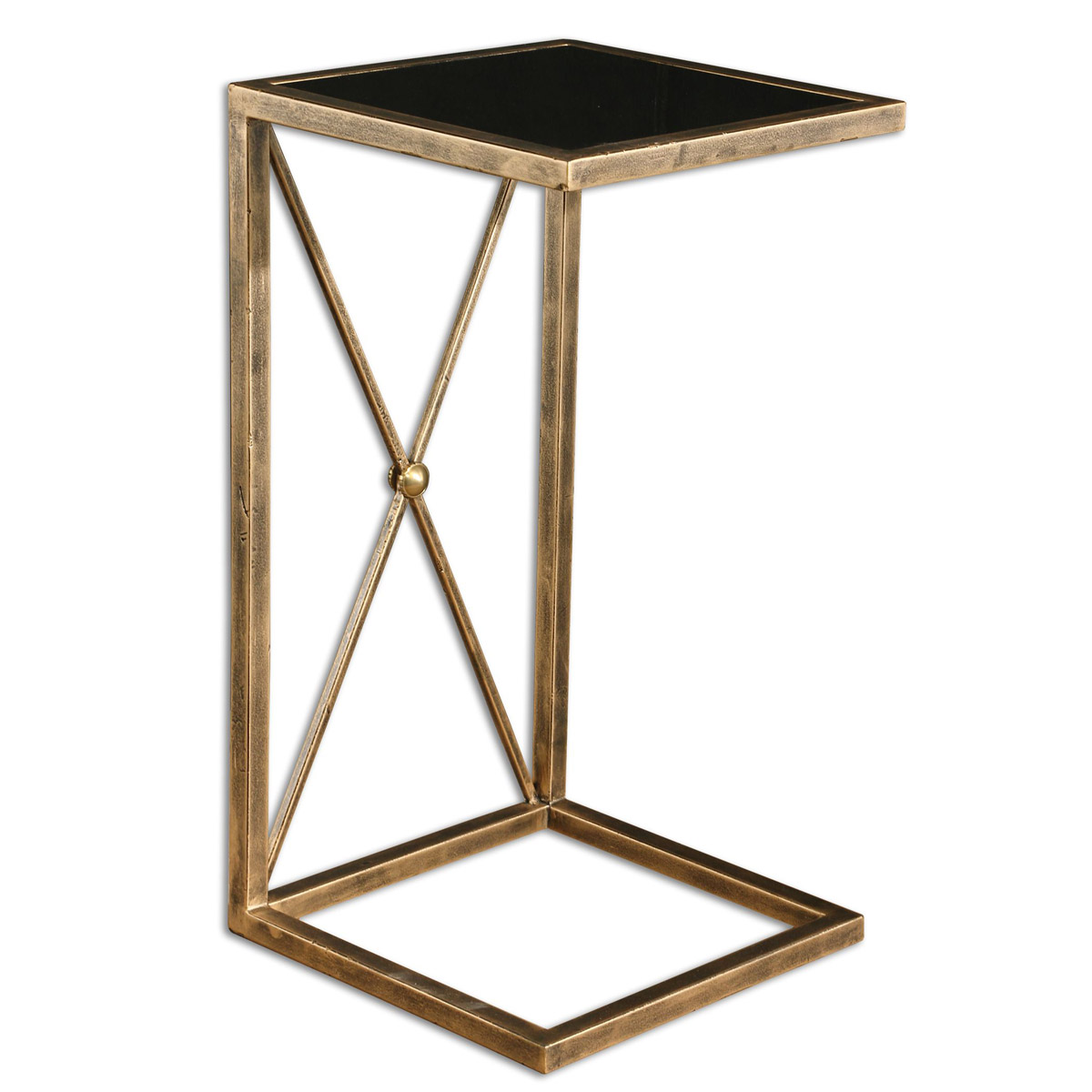 Uttermost 25014 Zafina 25 X 13 inch Gold Side Table