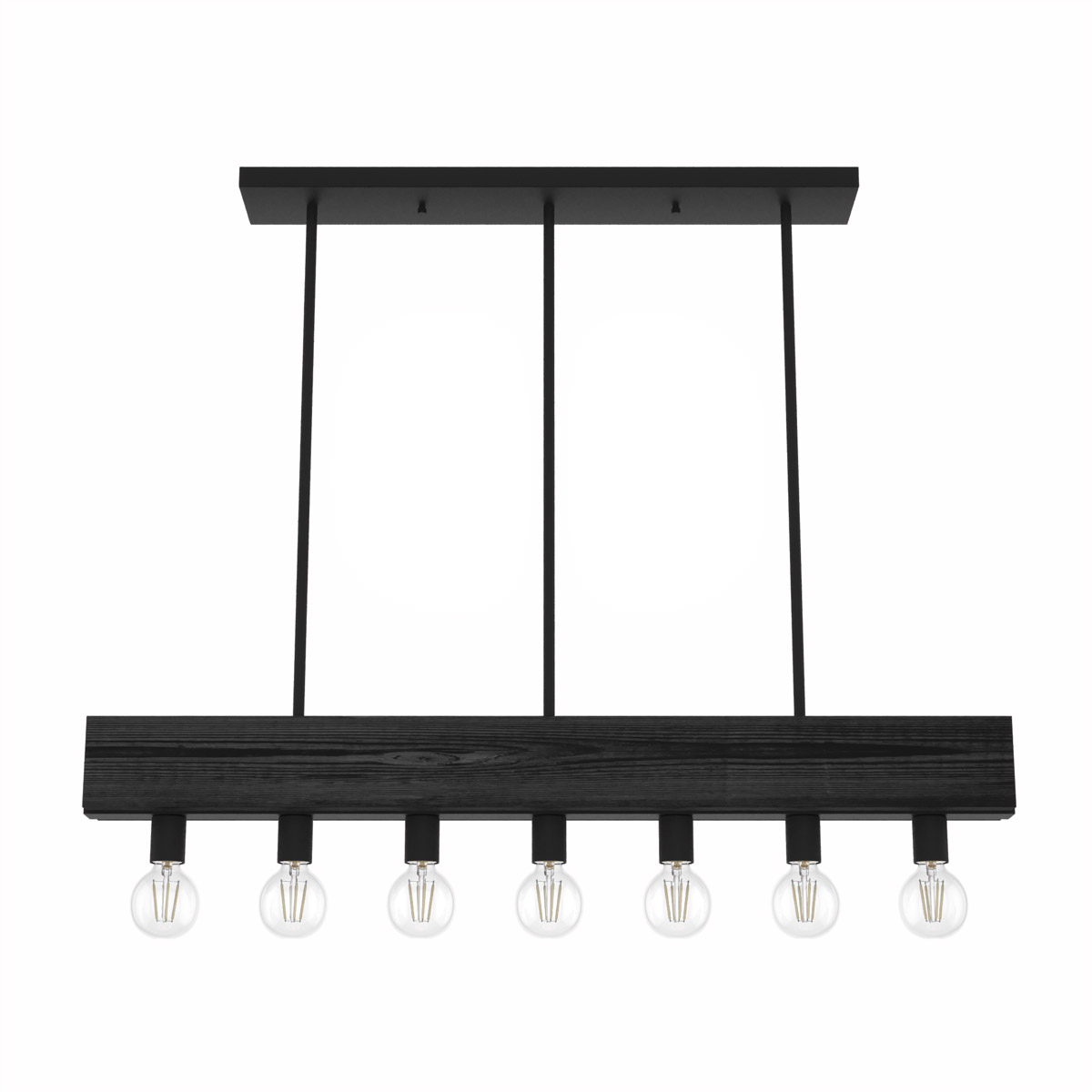 Donelson 7 Light Natural Iron Linear Chandelier Ceiling Light