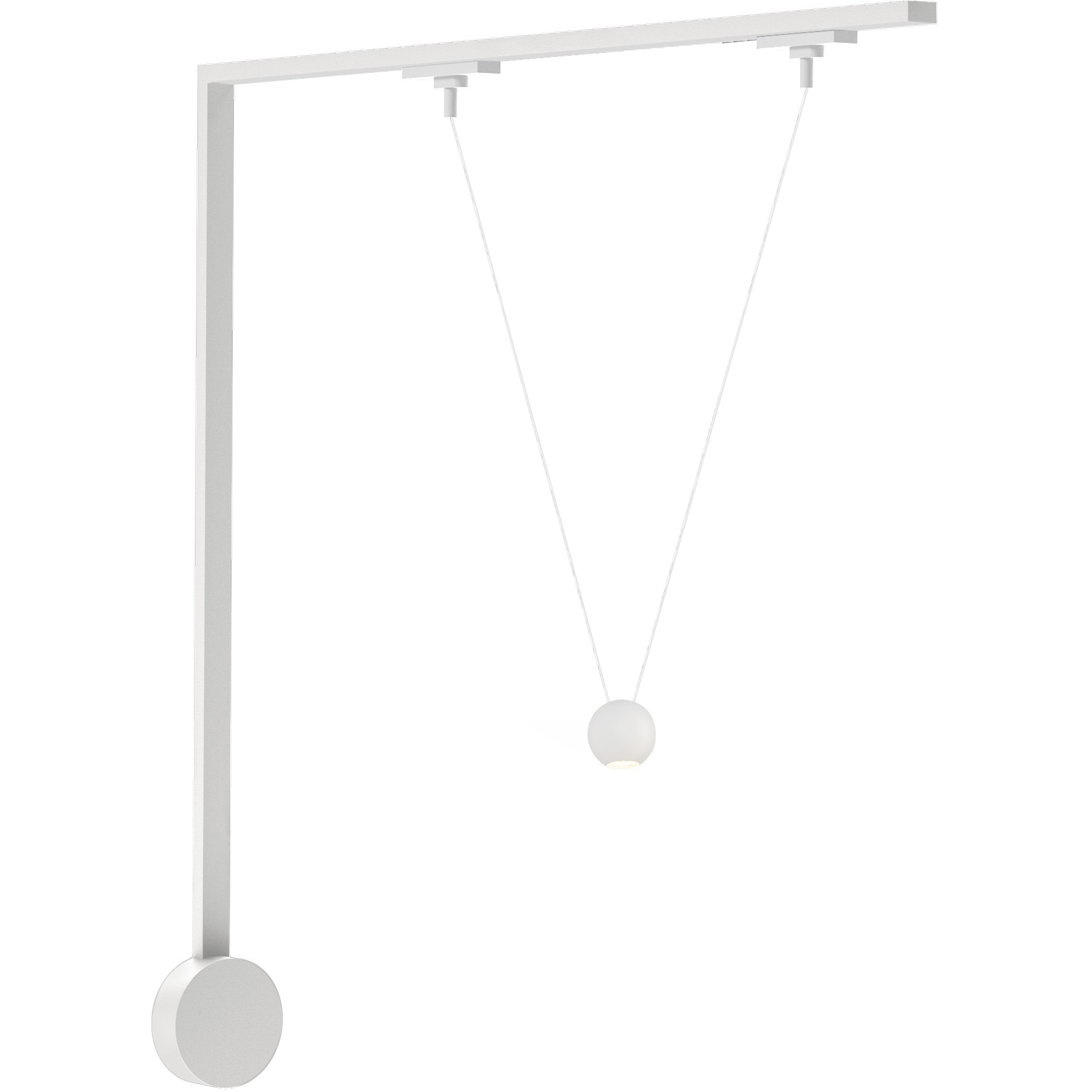 Faria Double 120 White Trilo Track Ceiling Light