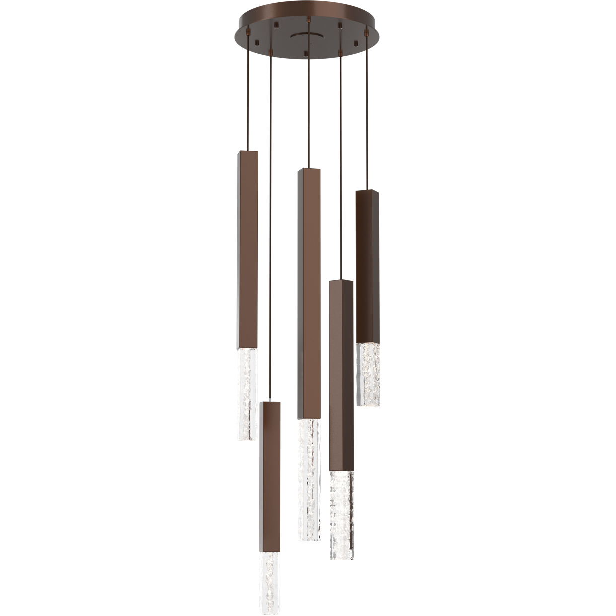 Axis XL LED Burnished Bronze Multi-Pendant Ceiling Light in 3000K LED