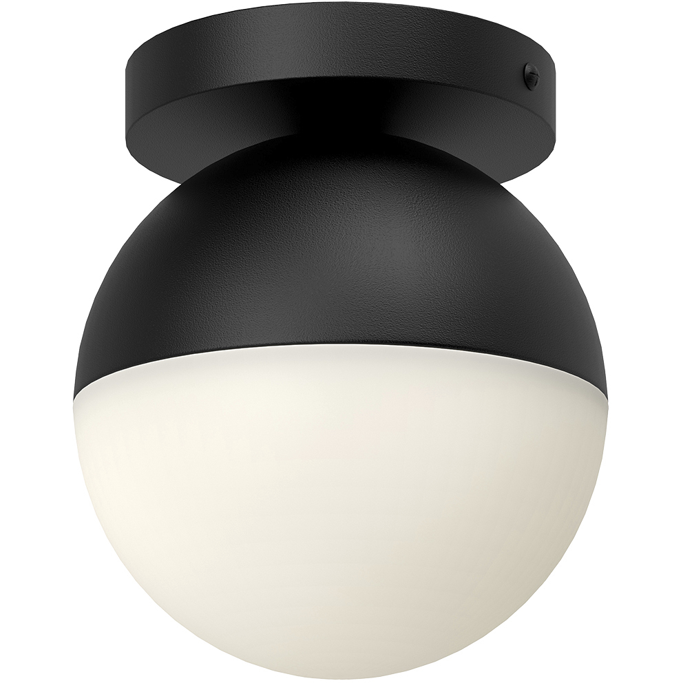 Monae 1 Light 6 inch Black Flush Mount Ceiling Light