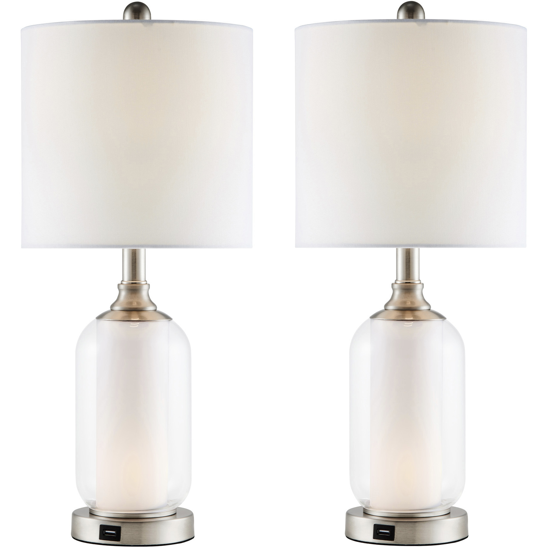 Garton 22.25 inch 60 watt Nickel Table Lamp Portable Light