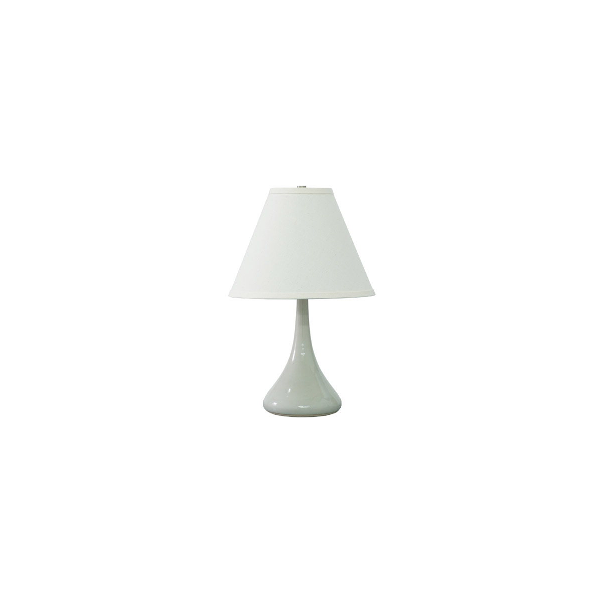 Scatchard 19 inch 100 watt Gray Gloss Table Lamp Portable Light
