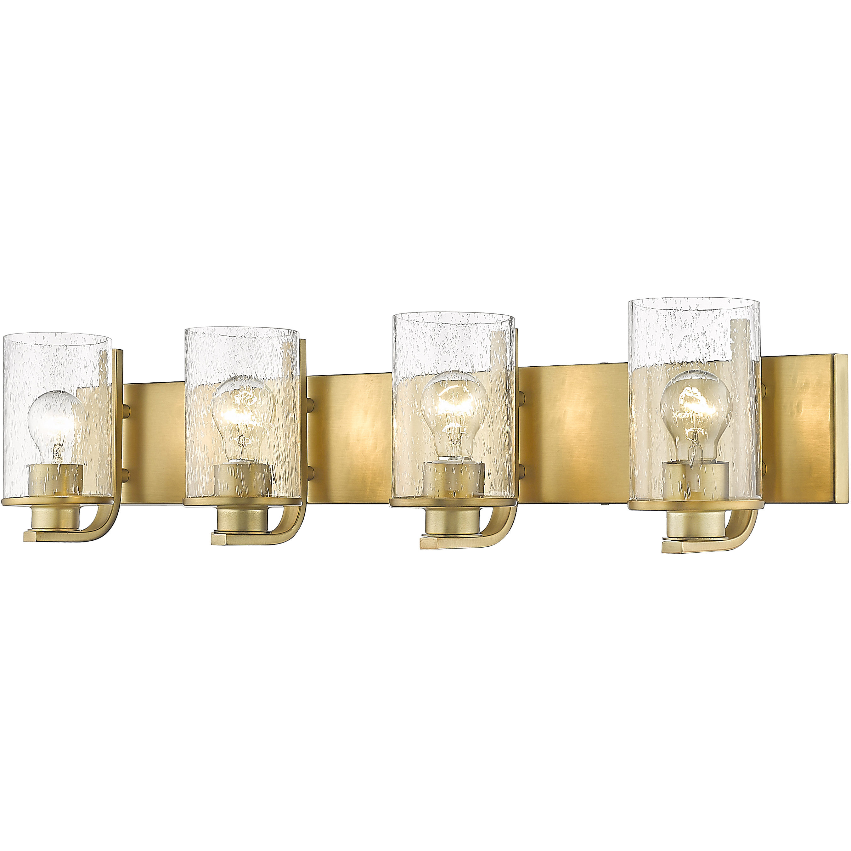 Beckett 4 Light 34 inch Olde Brass Vanity Wall Light