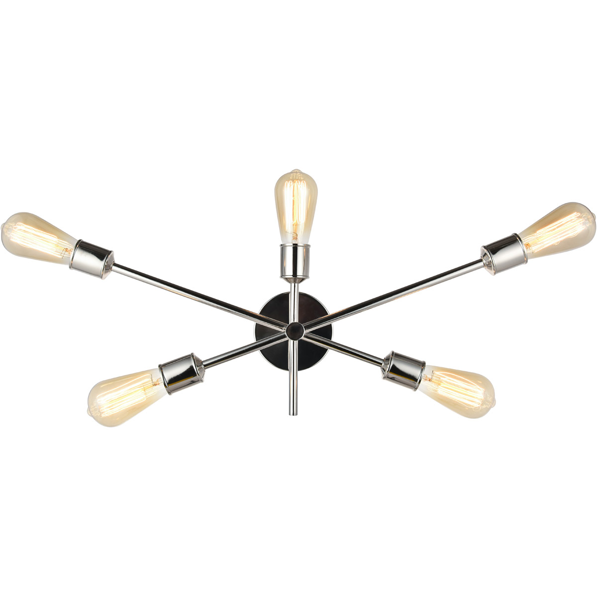 Axel 5 Light 24.7 inch Polished Nickel Wall Sconce Wall Light