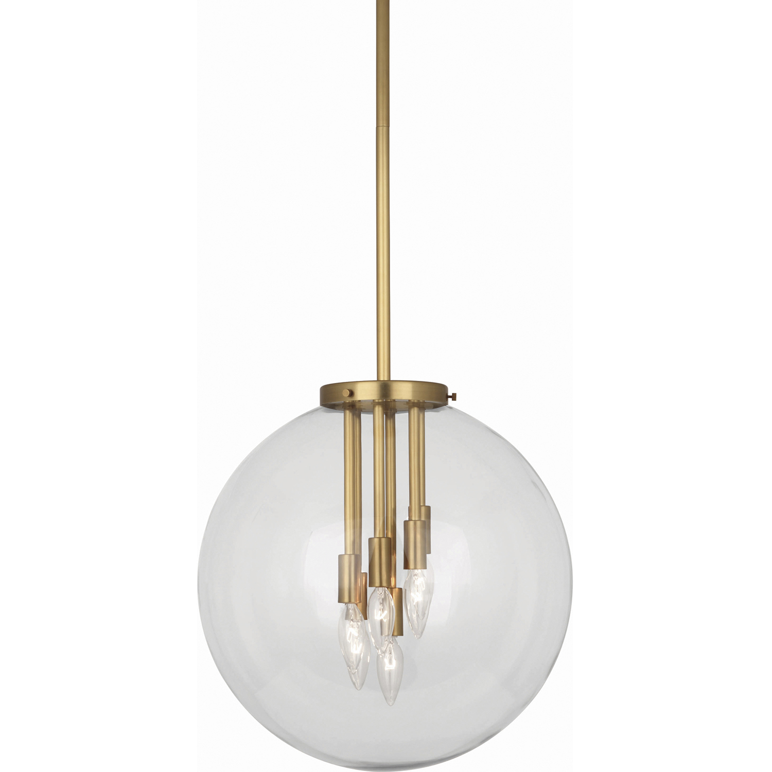 Zoltar 6 Light 17 inch Antique Brass Pendant Ceiling Light