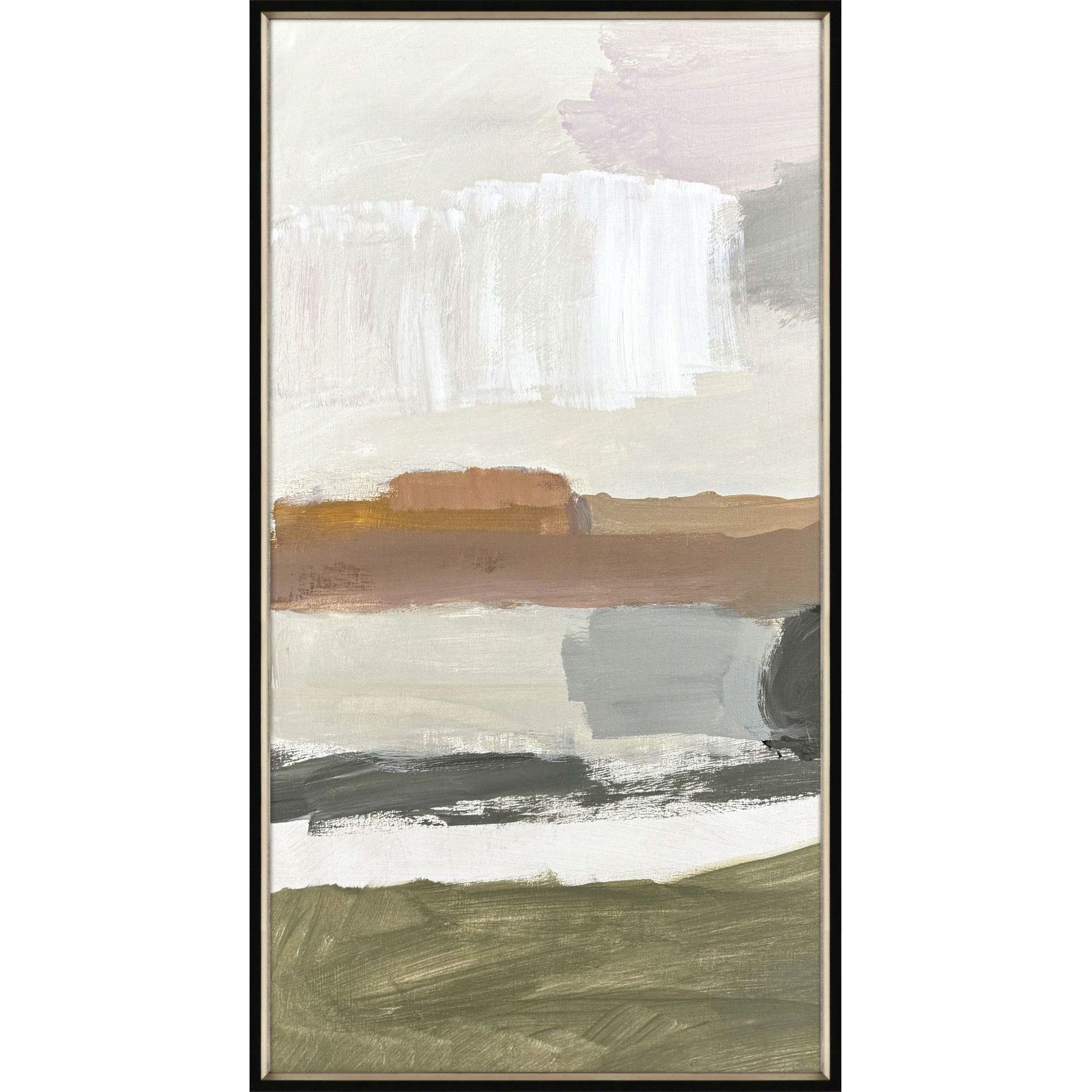 Westward Green and Gray and Rust and White Framed Art