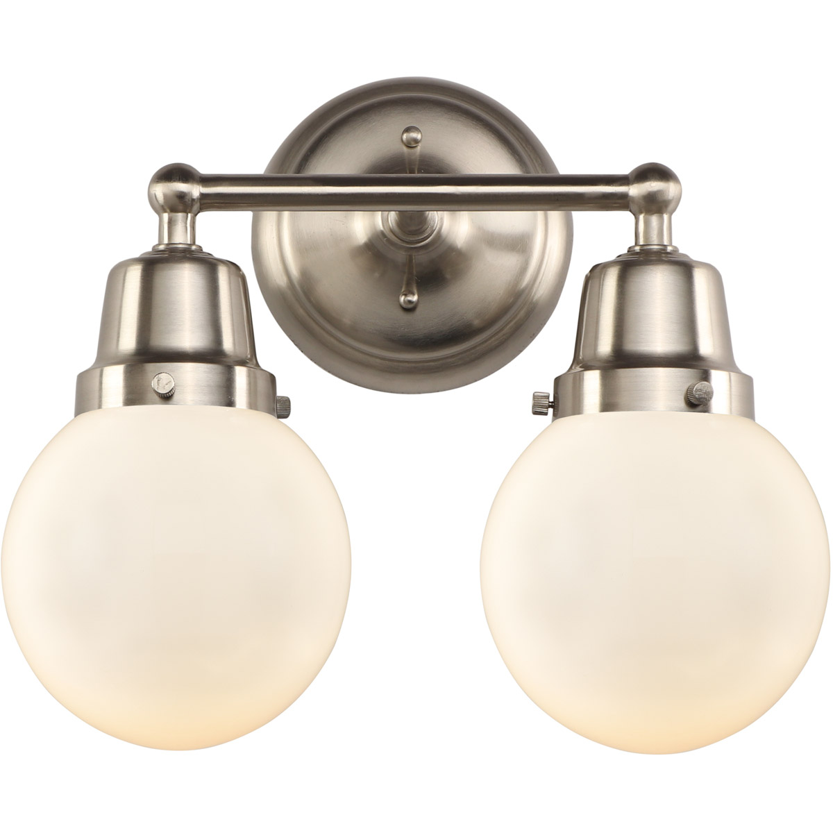 Aditi Beacon 2 Light 14 inch Brushed Satin Nickel Bath Vanity Light Wall Light, Aditi