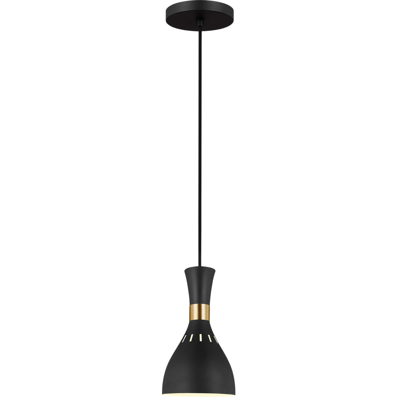 ED Ellen DeGeneres Joan 1 Light 6.25 inch Midnight Black Mini-Pendant Ceiling Light