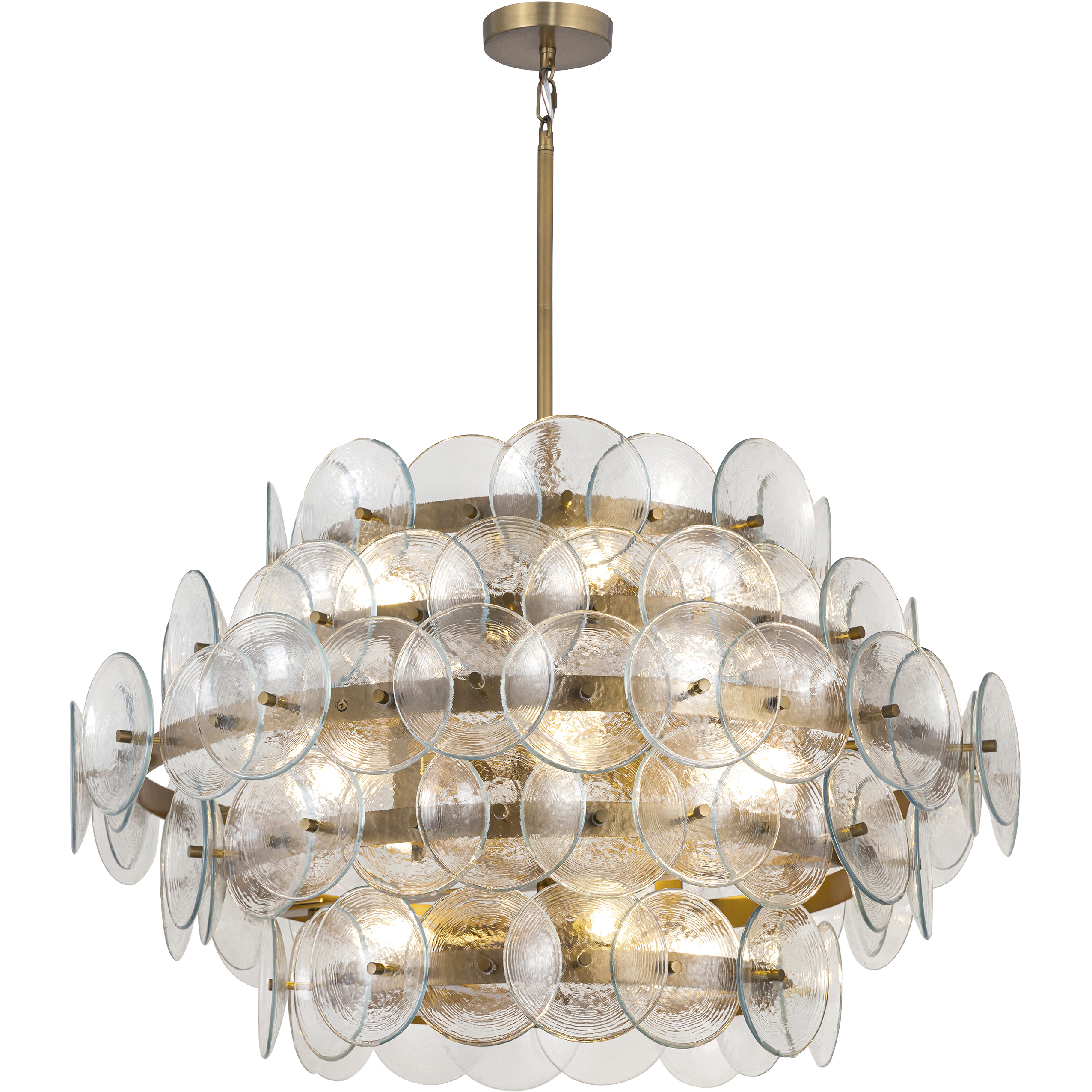 Loren 12 Light 30 inch Weathered Brass Chandelier Ceiling Light