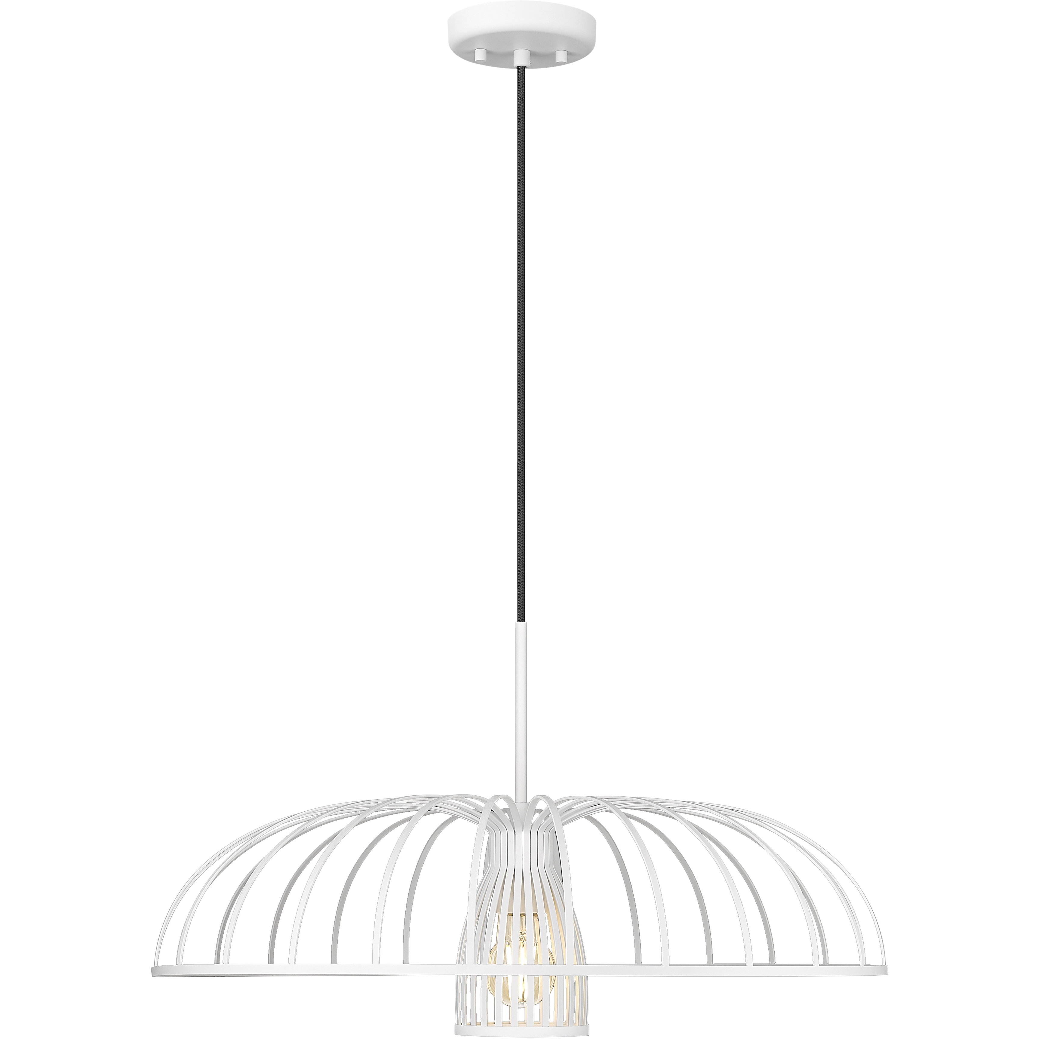 Valencia 1 Light 24 inch Texture White Pendant Ceiling Light in Textured White
