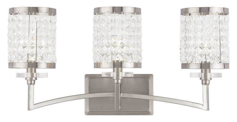 Grammercy 3 Light 23 inch Brushed Nickel Bath Vanity Wall Light