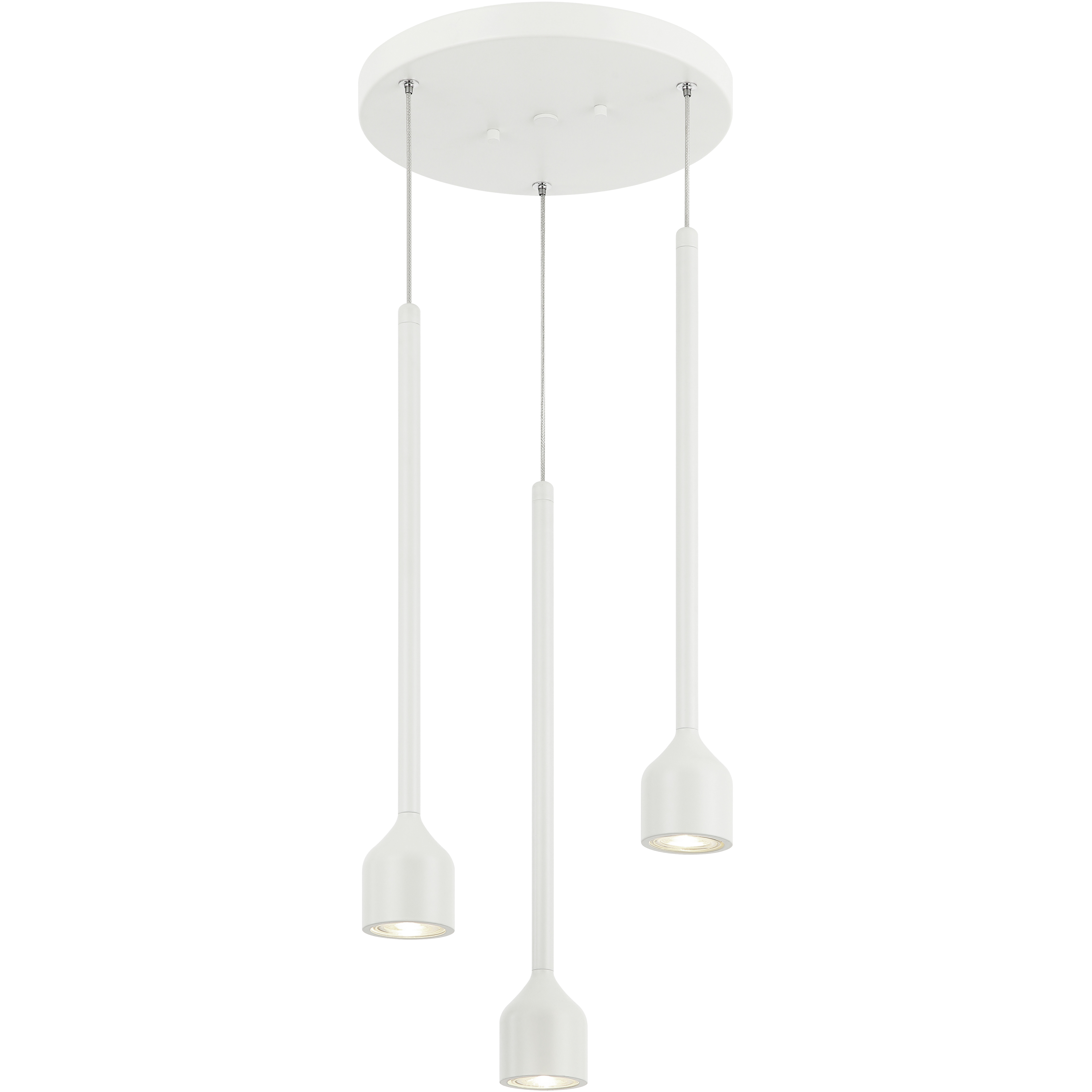 Lumenagio LED 11.88 inch White Pendant Ceiling Light