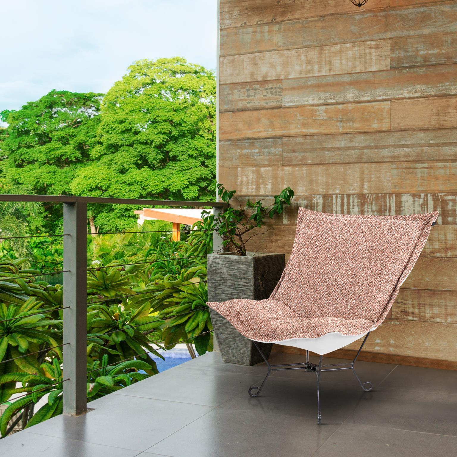 Alicante Blush Patio Scroll Puff Chair