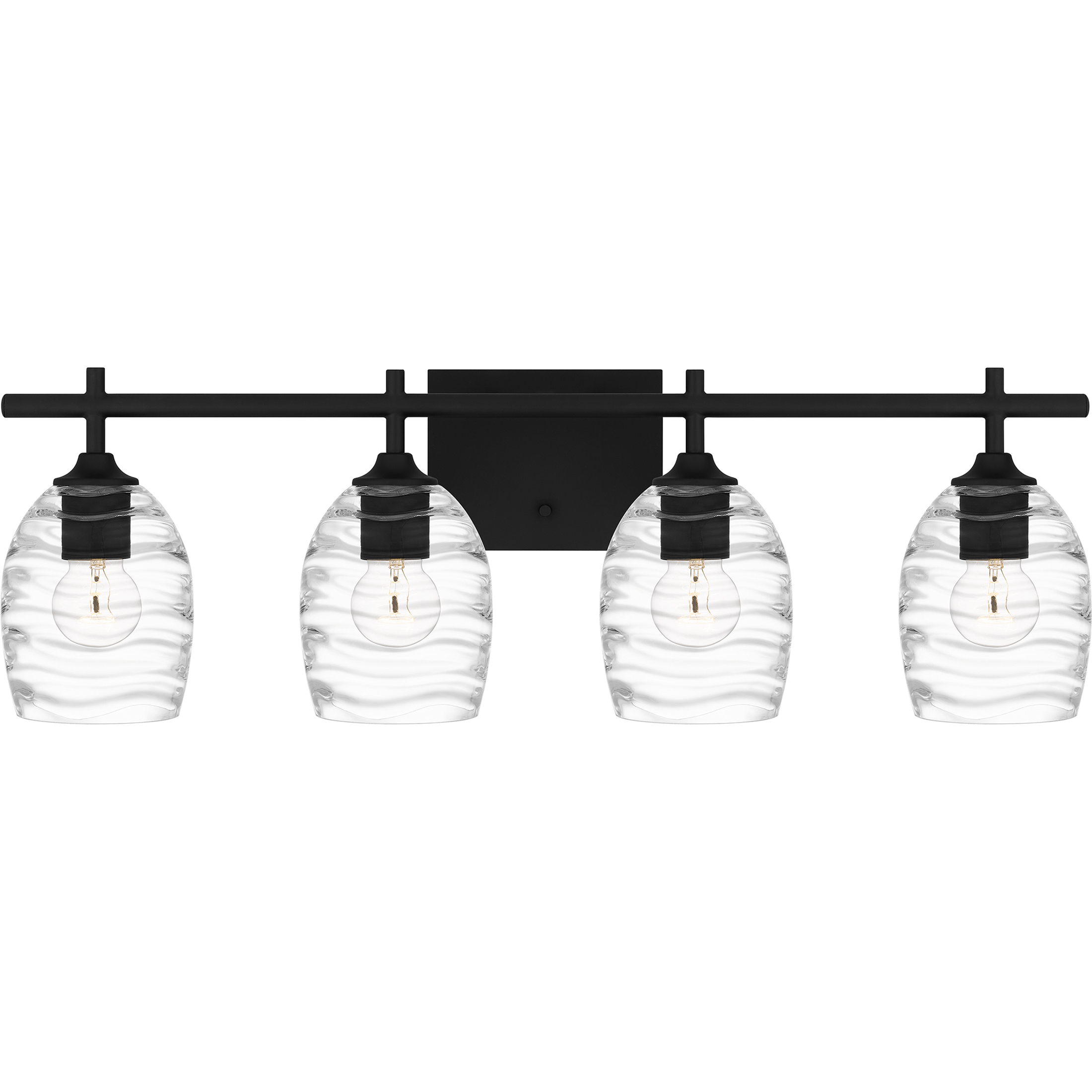 Lucy 4 Light 29 inch Matte Black Bath Light Wall Light