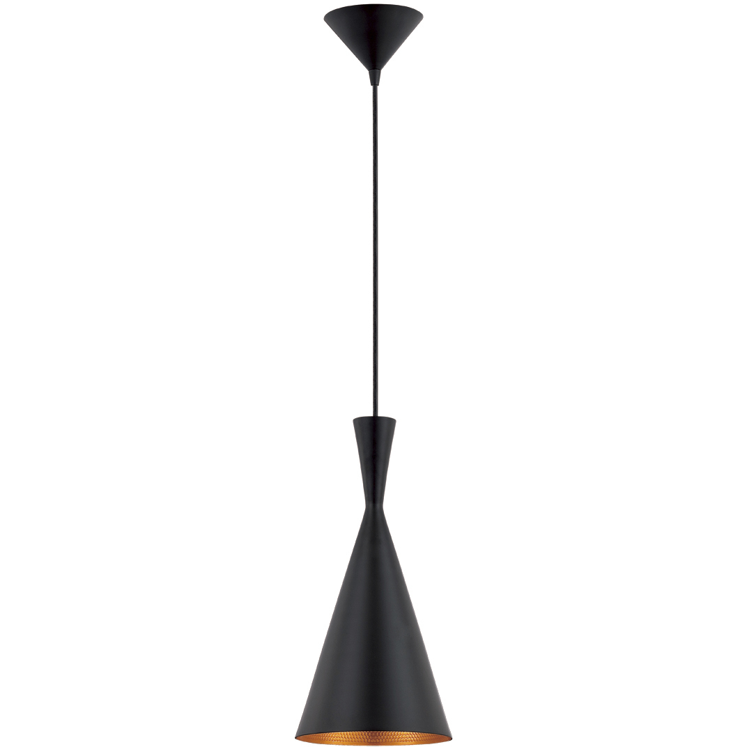 Bronx 1 Light 7.5 inch Black Pendant Ceiling Light