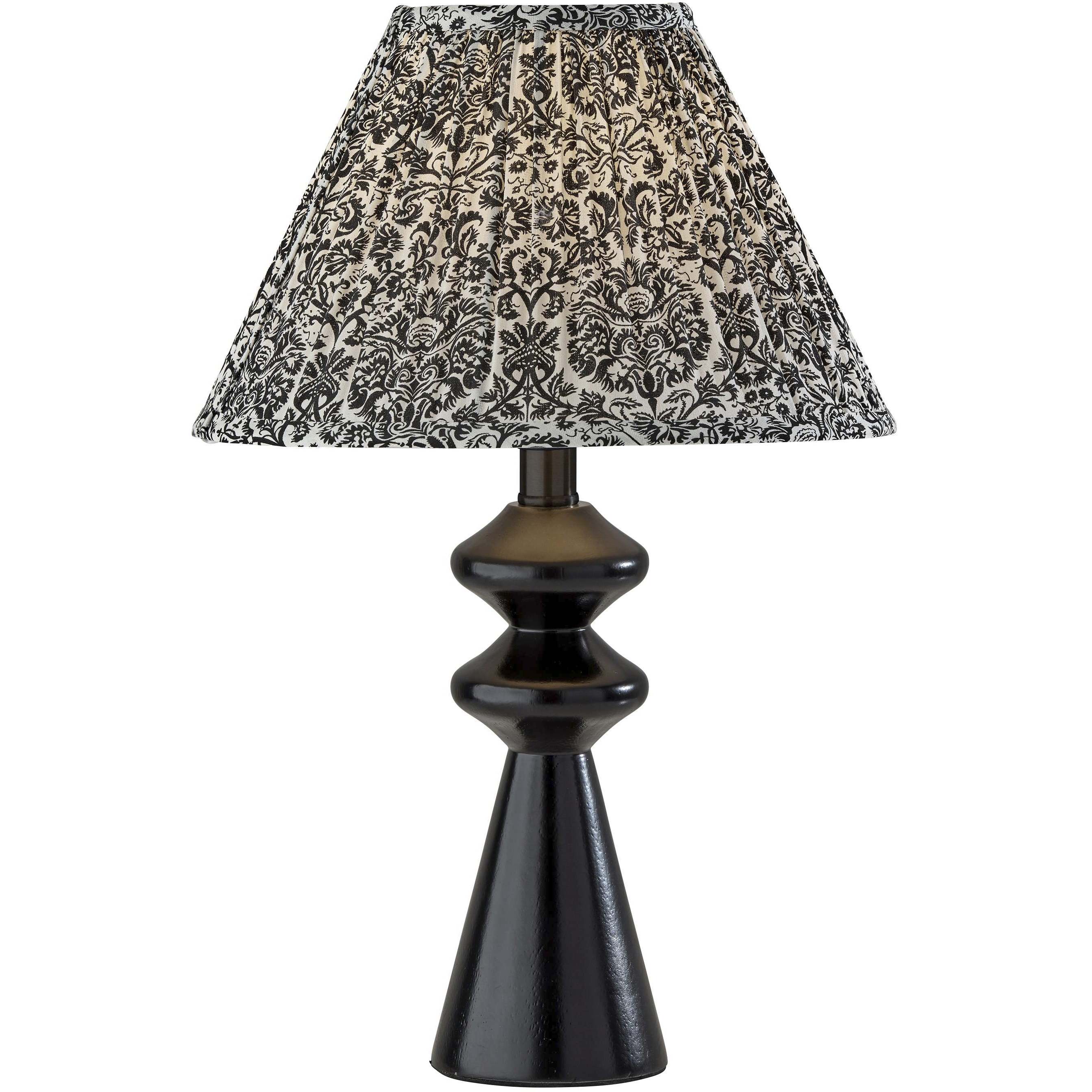 Dahlia 18 inch 60 watt Black Table Lamp Portable Light
