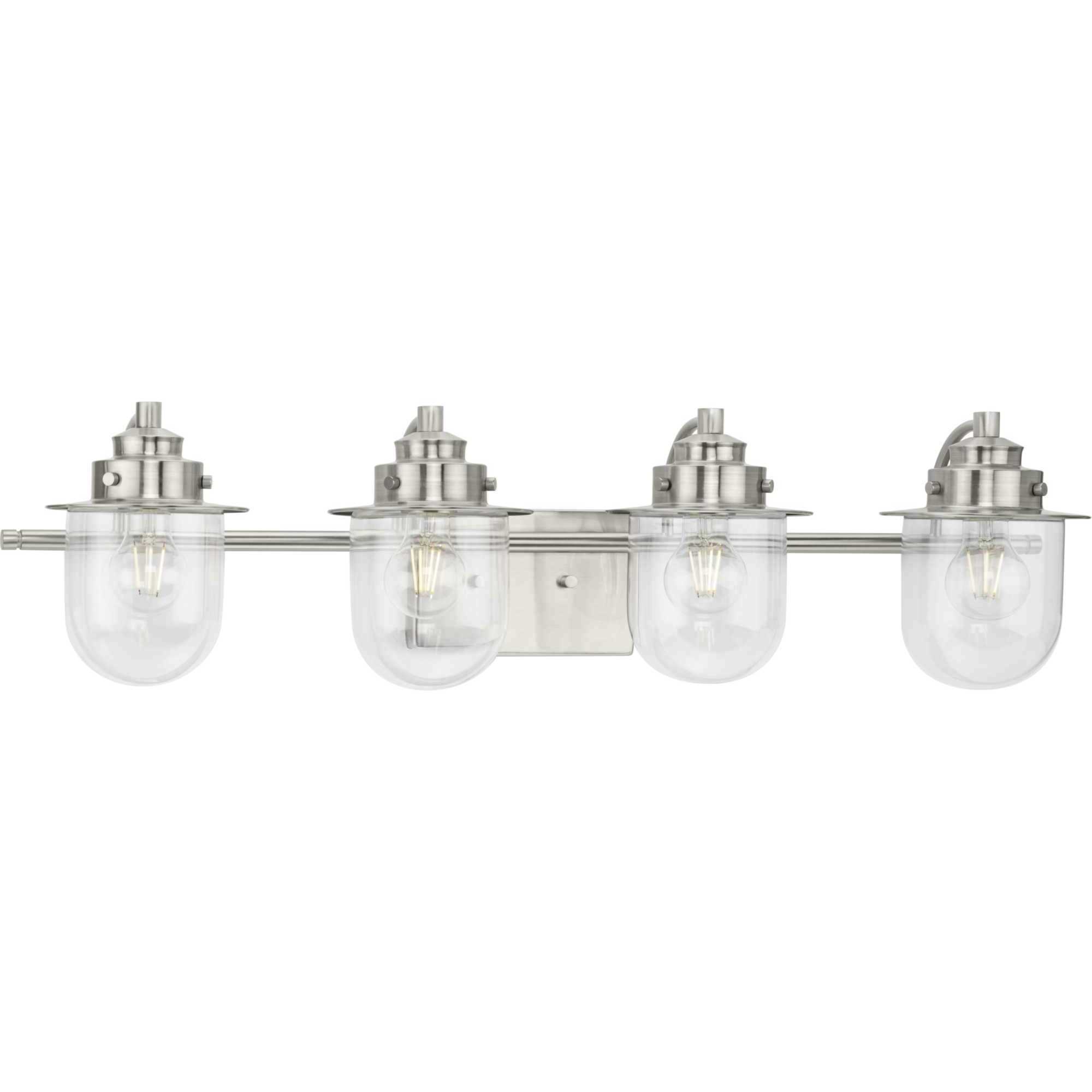 Progress P300437009 Northlake 4 Light 32.5 inch Brushed Nickel Bath