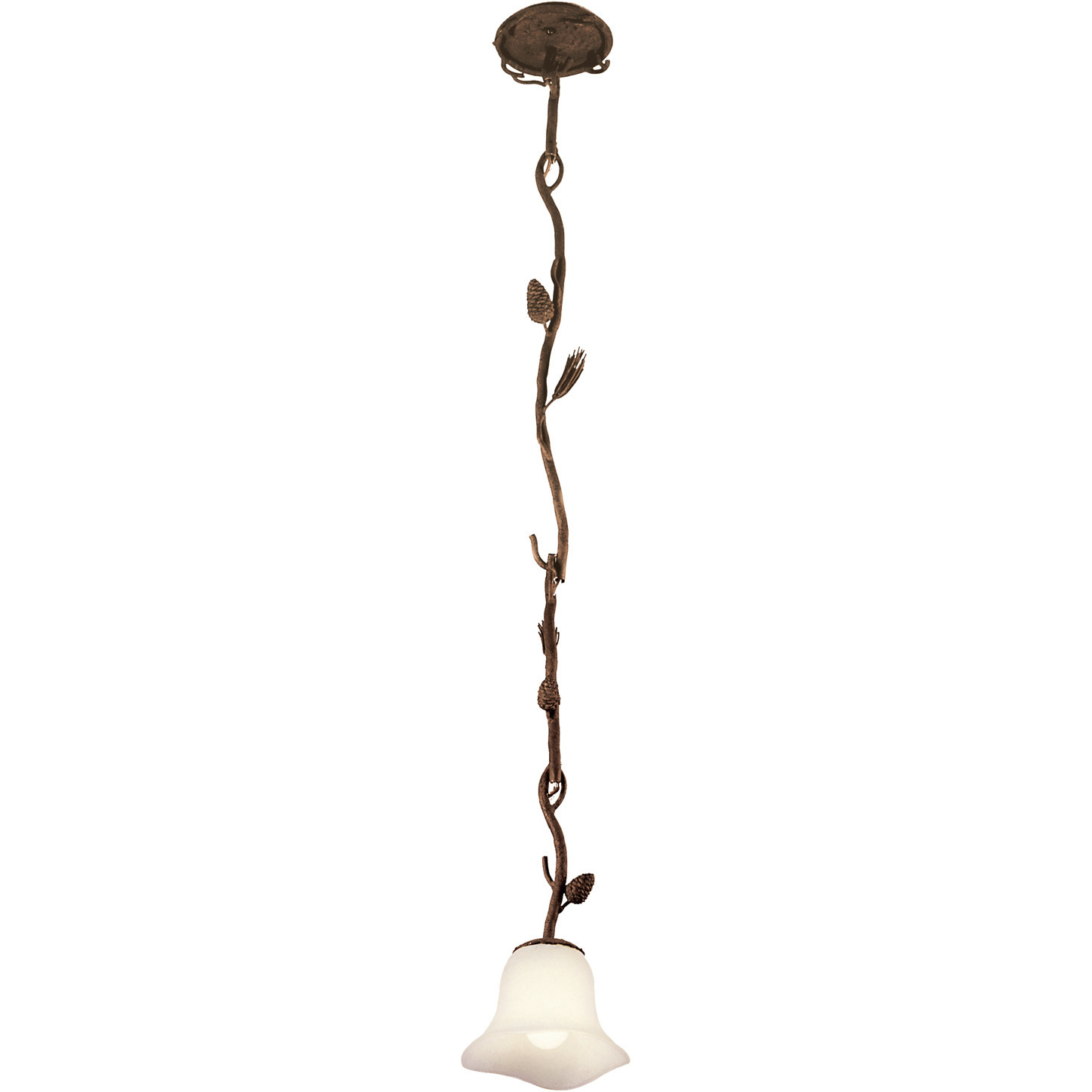 Ponderosa 1 Light 7 inch Ponderosa Mini Pendant Ceiling Light in Small Piastra (1255)