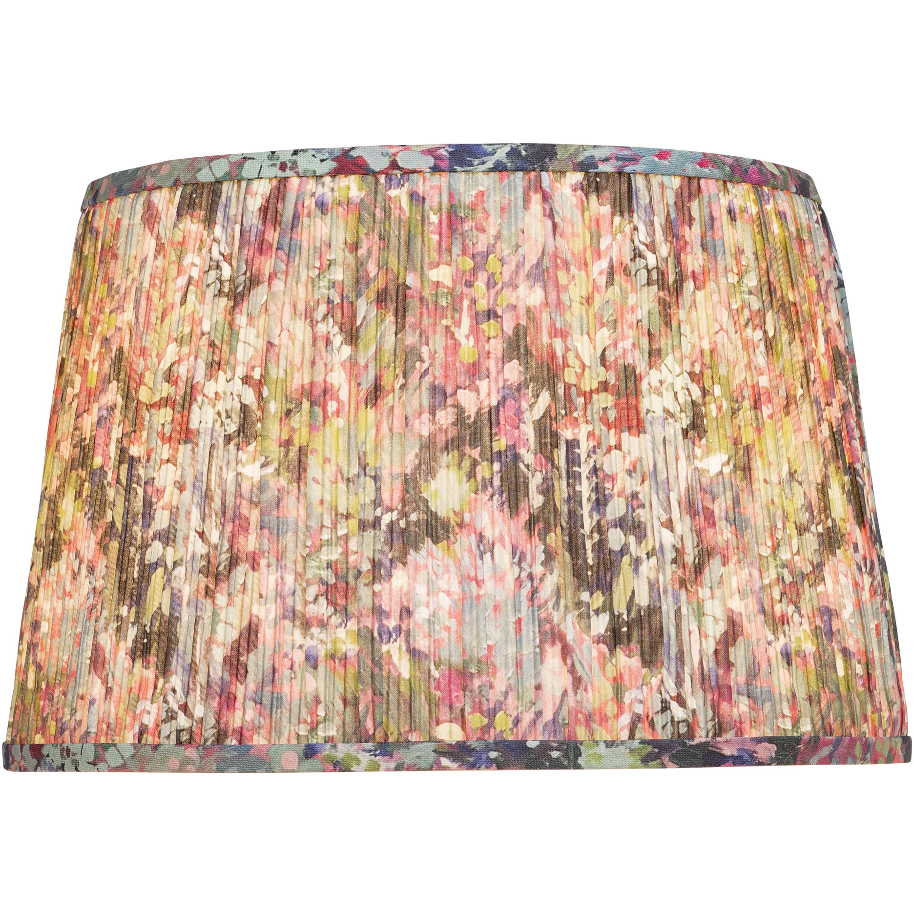 Wildflower Magenta and Green and Blue 16 inch Lamp Shade