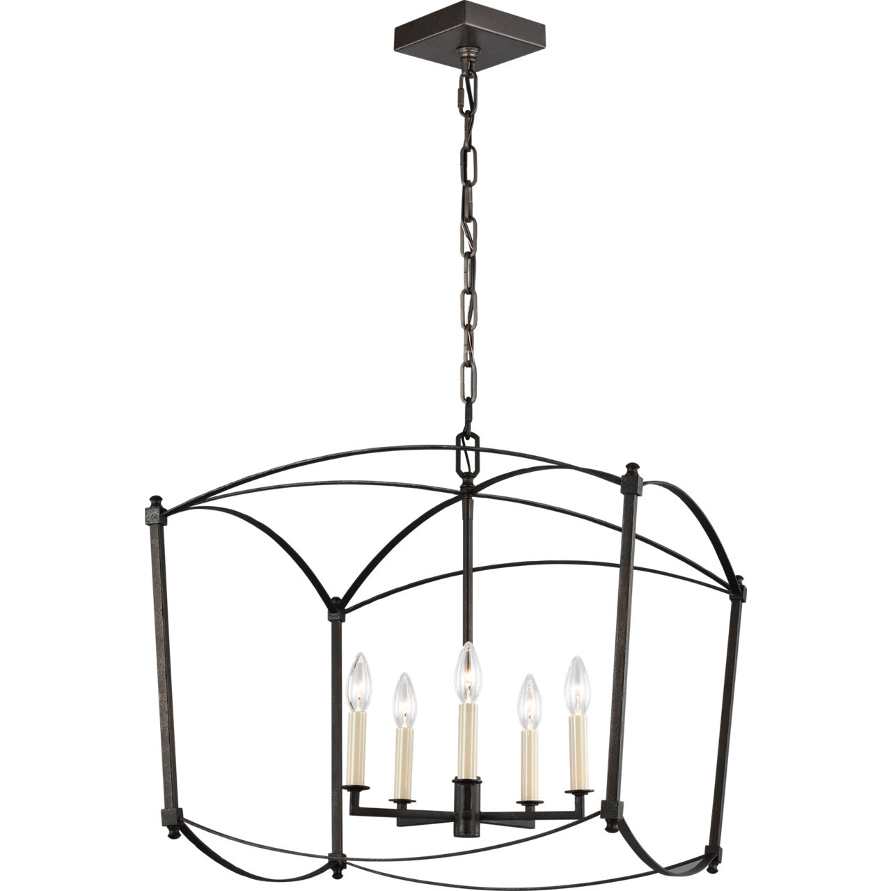 Sean Lavin Thayer 5 Light 23.13 inch Smith Steel Lantern Chandelier Ceiling Light