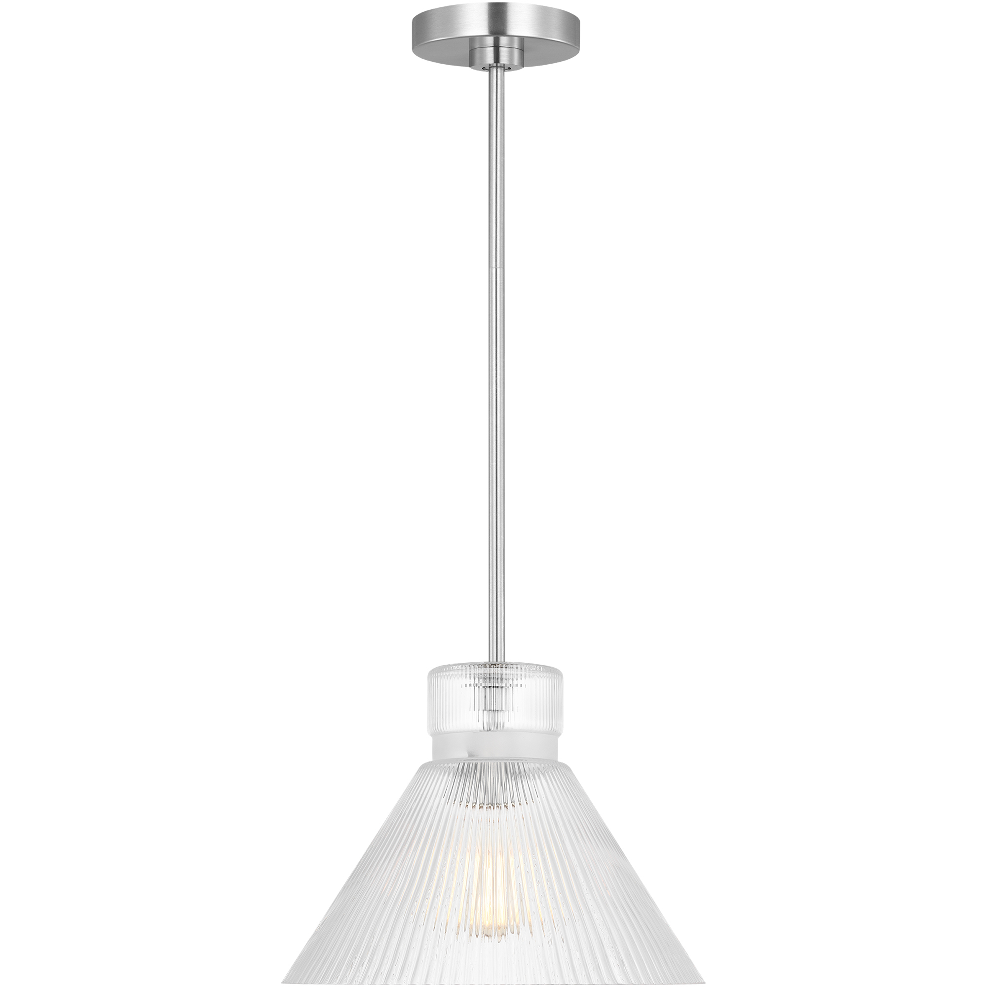 Drew & Jonathan Liouet 1 Light 12 inch Brushed Nickel Pendant Ceiling Light, Medium