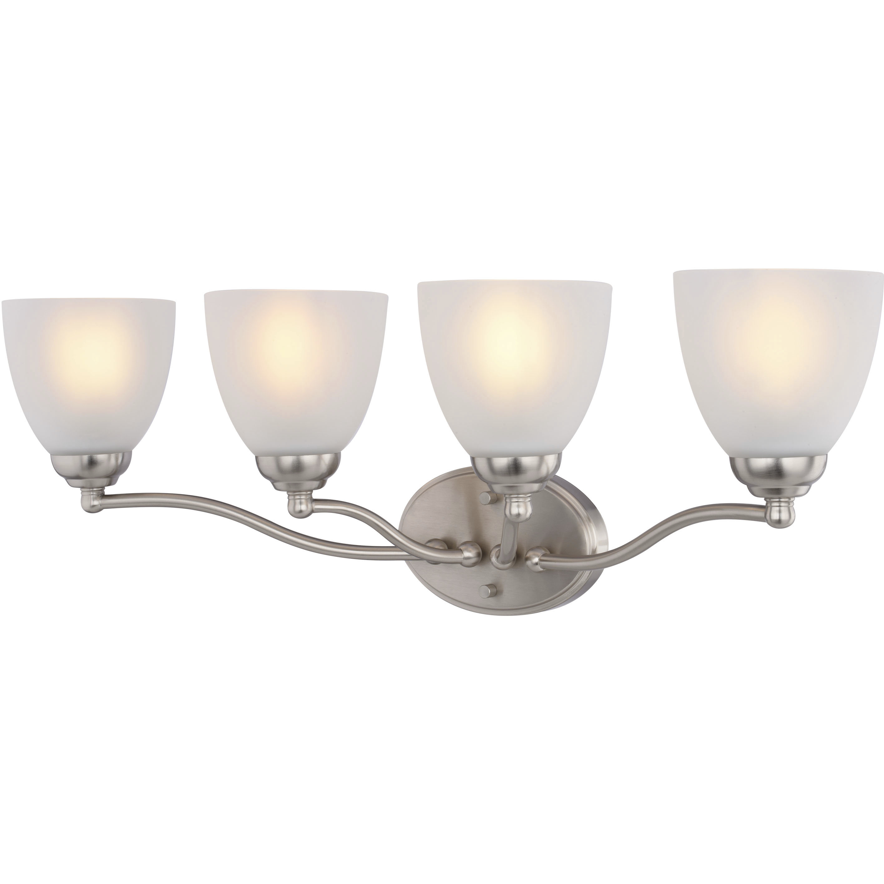 Bellwood 4 Light 28 inch Satin Nickel Bathroom Light Wall Light