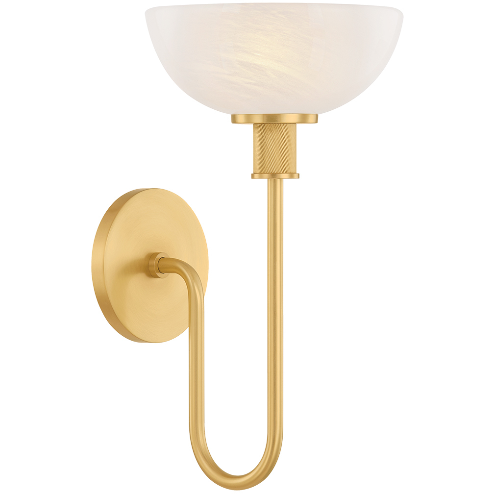 Aster 1 Light 7.75 inch Aged Brass Wall Sconce Wall Light