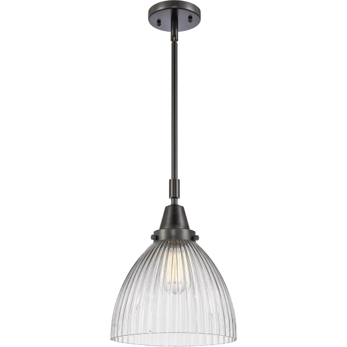 Franklin Restoration Seneca Falls LED 9.5 inch Matte Black Mini Pendant Ceiling Light