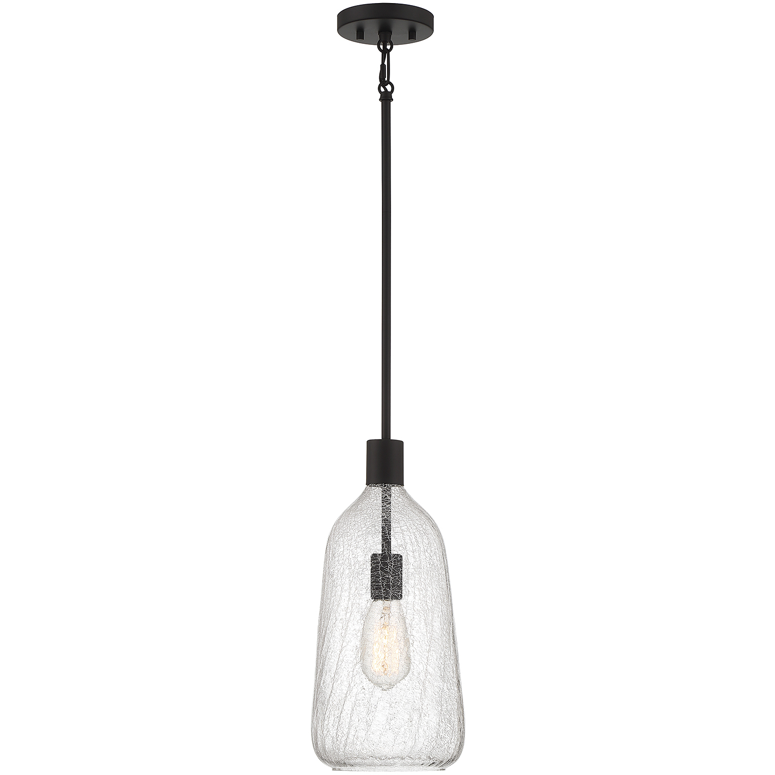 Adair 1 Light 8 inch Matte Black Pendant Ceiling Light, Lighting One