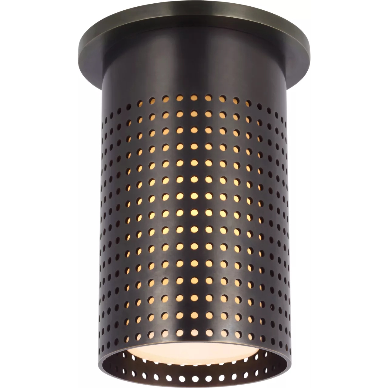 Kelly Wearstler Precision LED 3.5 inch Bronze Monopoint Flush Mount Ceiling Light