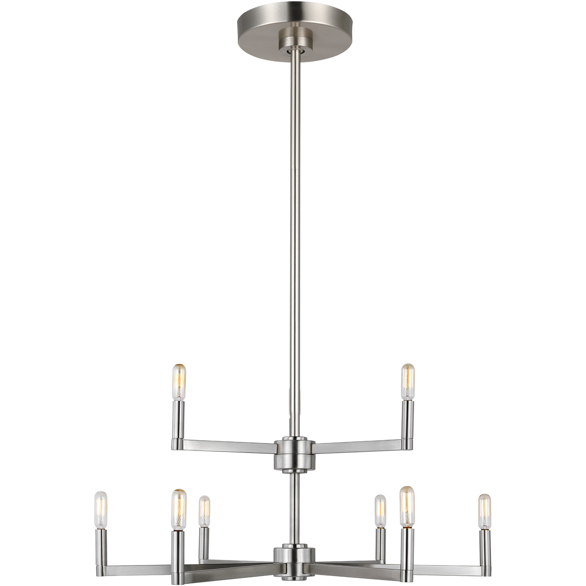 Fullton 9 Light 30 inch Brushed Nickel Chandelier Ceiling Light