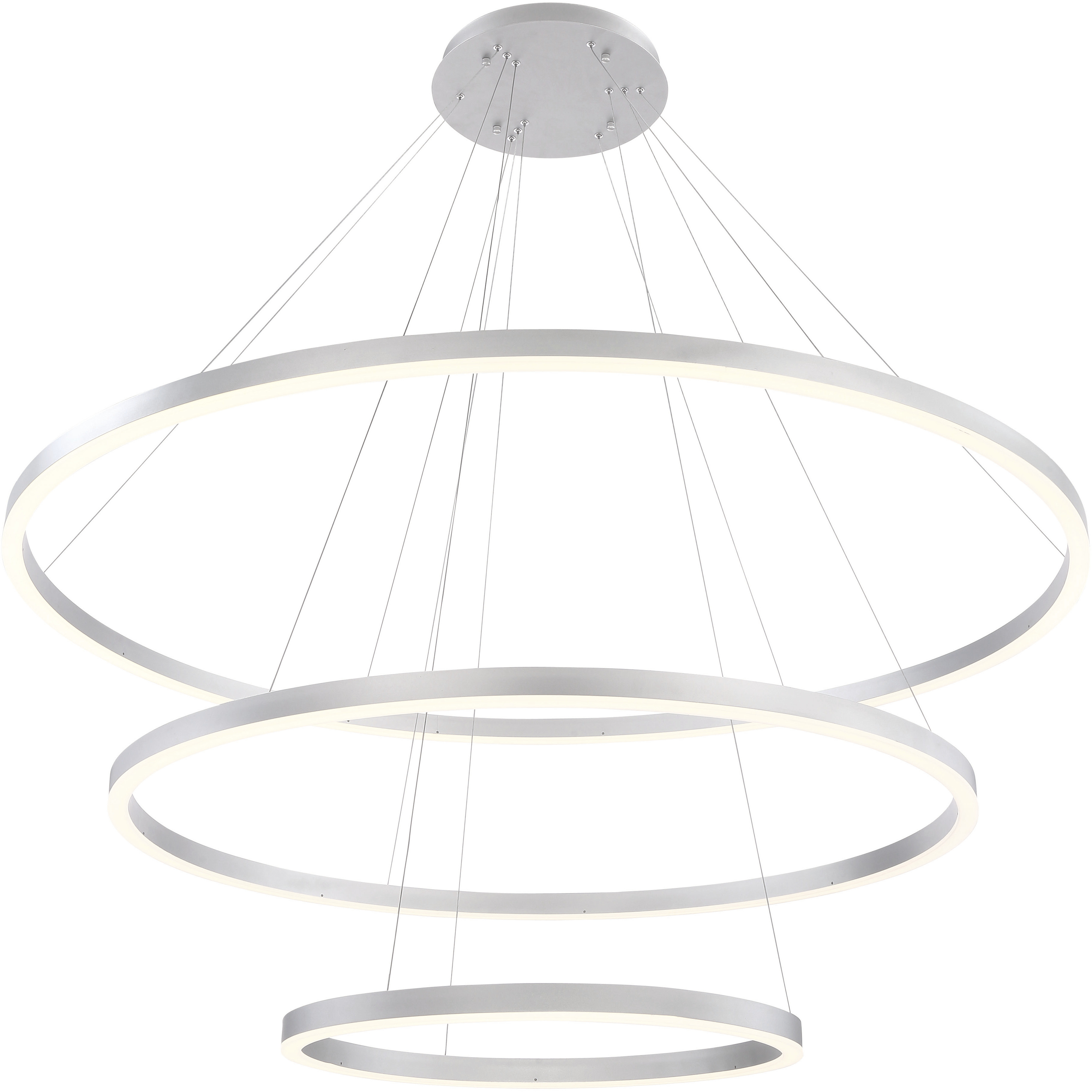 Spunto LED 60.75 inch Silver Chandelier Ceiling Light