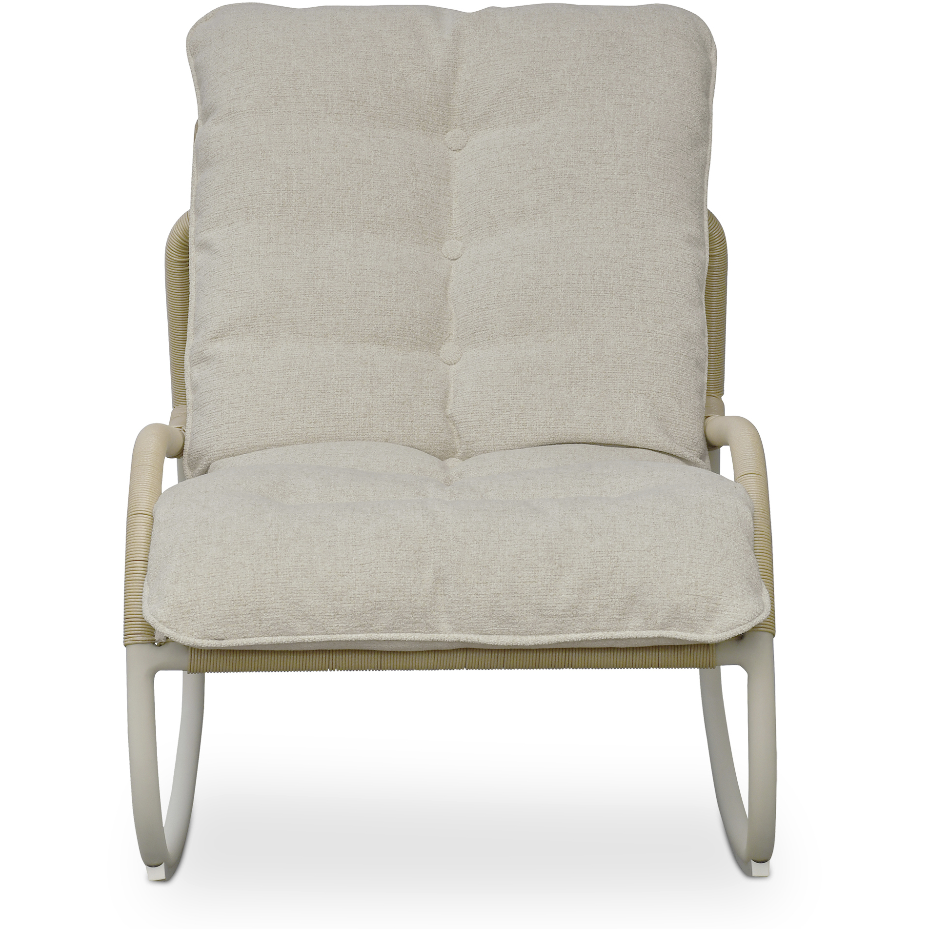 Lyra GE Beige Outdoor Rocking Chair, King